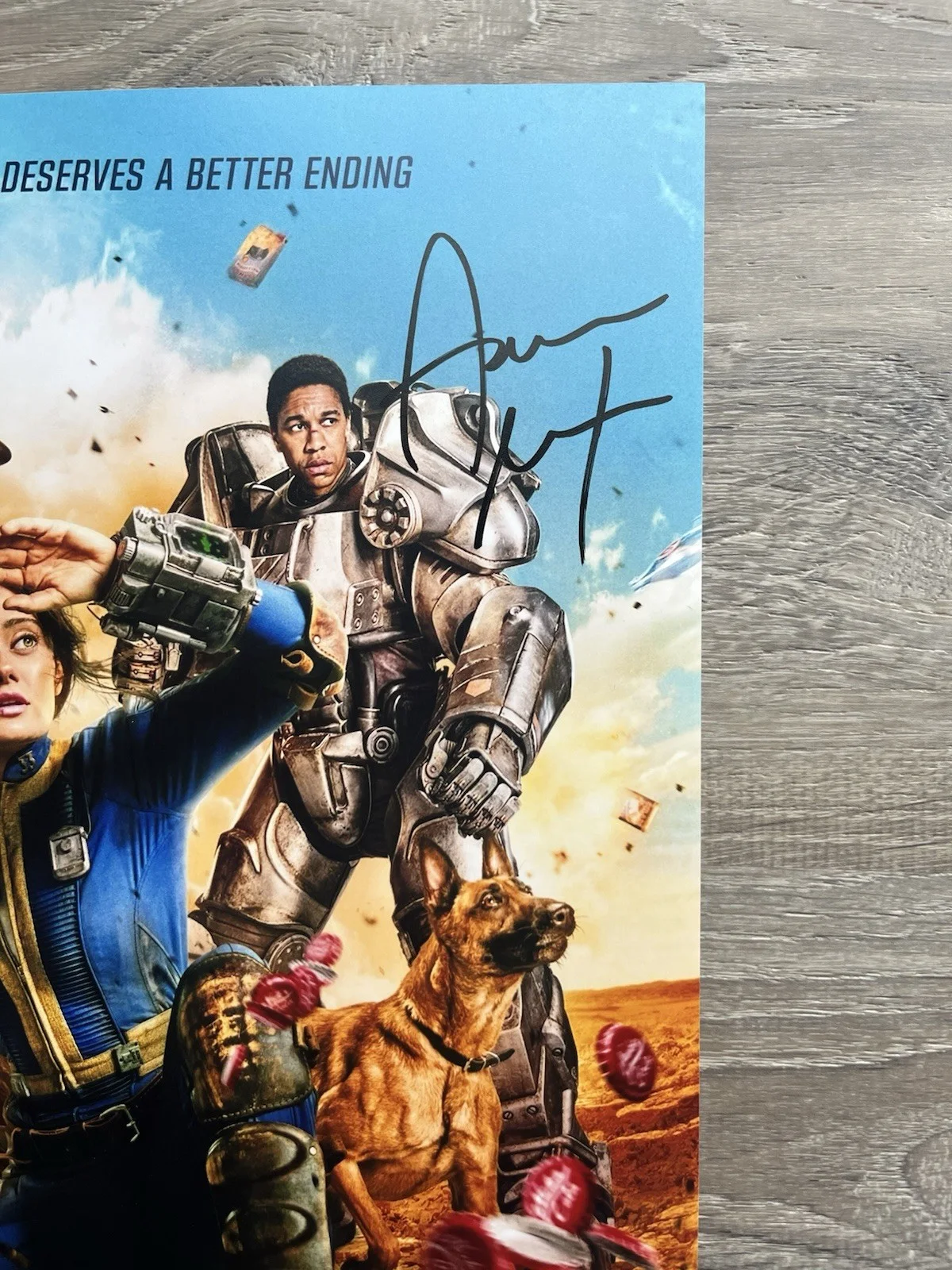 Aaron Moten — Aaron Moten Signed Fallout 11x17 Photo Beckett COA Maximus, image 4
