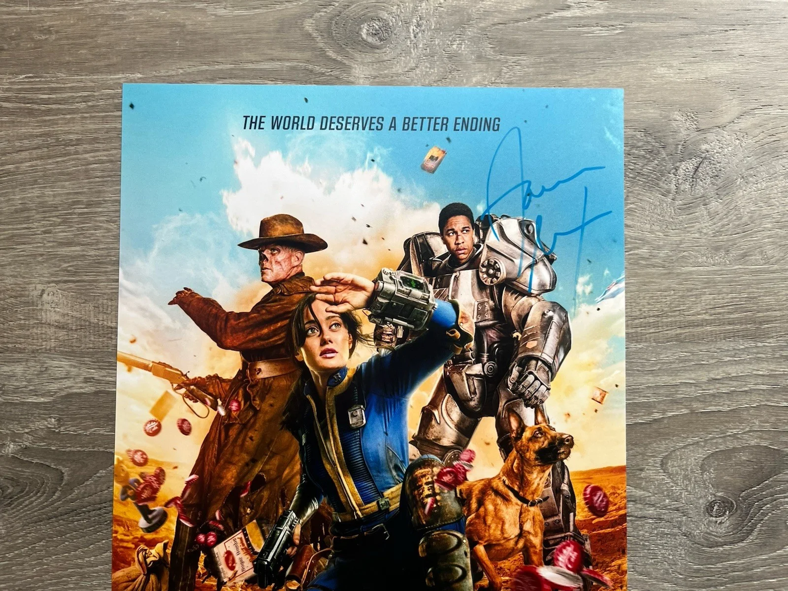 Aaron Moten — Aaron Moten Signed Fallout 11x17 Photo Beckett COA Maximus, изображение 3