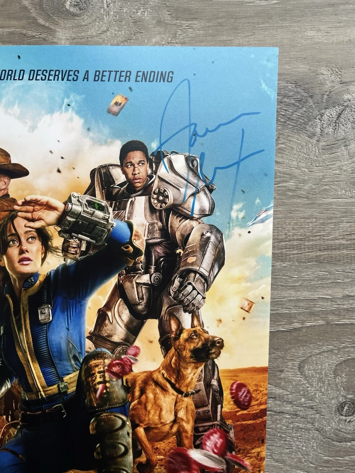 Aaron Moten — Aaron Moten Signed Fallout 11x17 Photo Beckett COA Maximus, изображение 4