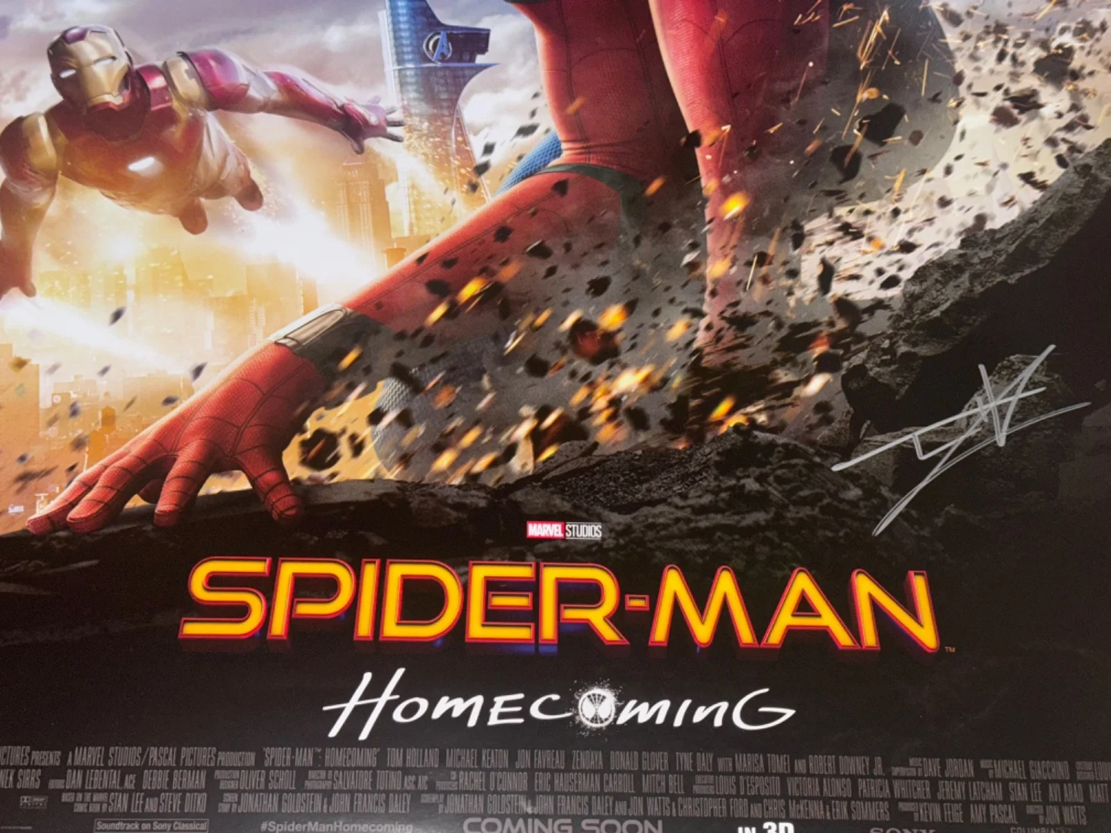 Tom Holland — Signed Tom Holland Poster Spider-Man Homecoming Movie Marvel 27x40 Autograph PSA, image 5