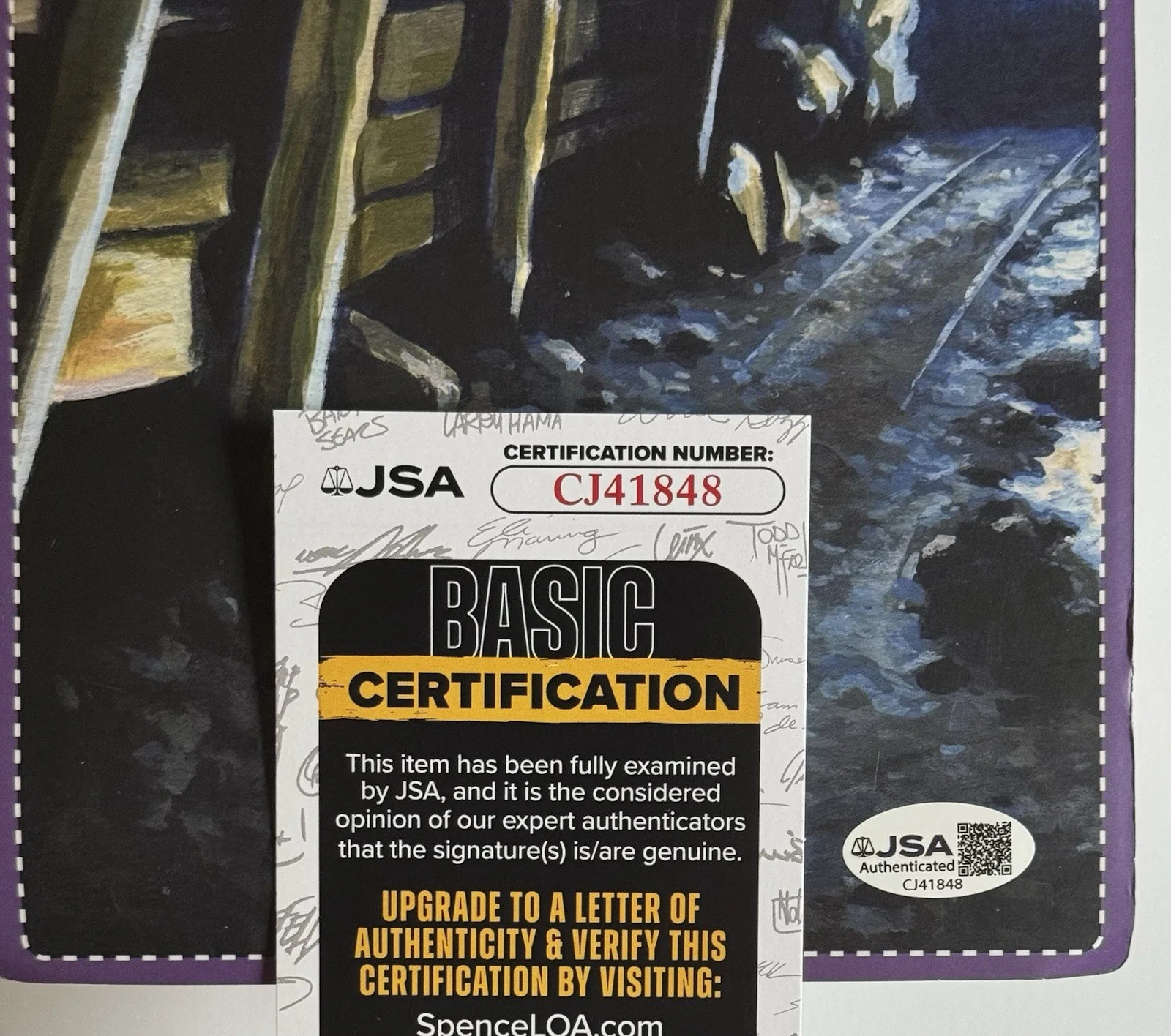 Peter Cowper — NECA Toony Terrors The Miner Signed Peter Cowper My Bloody Valentine JSA COA, изображение 4