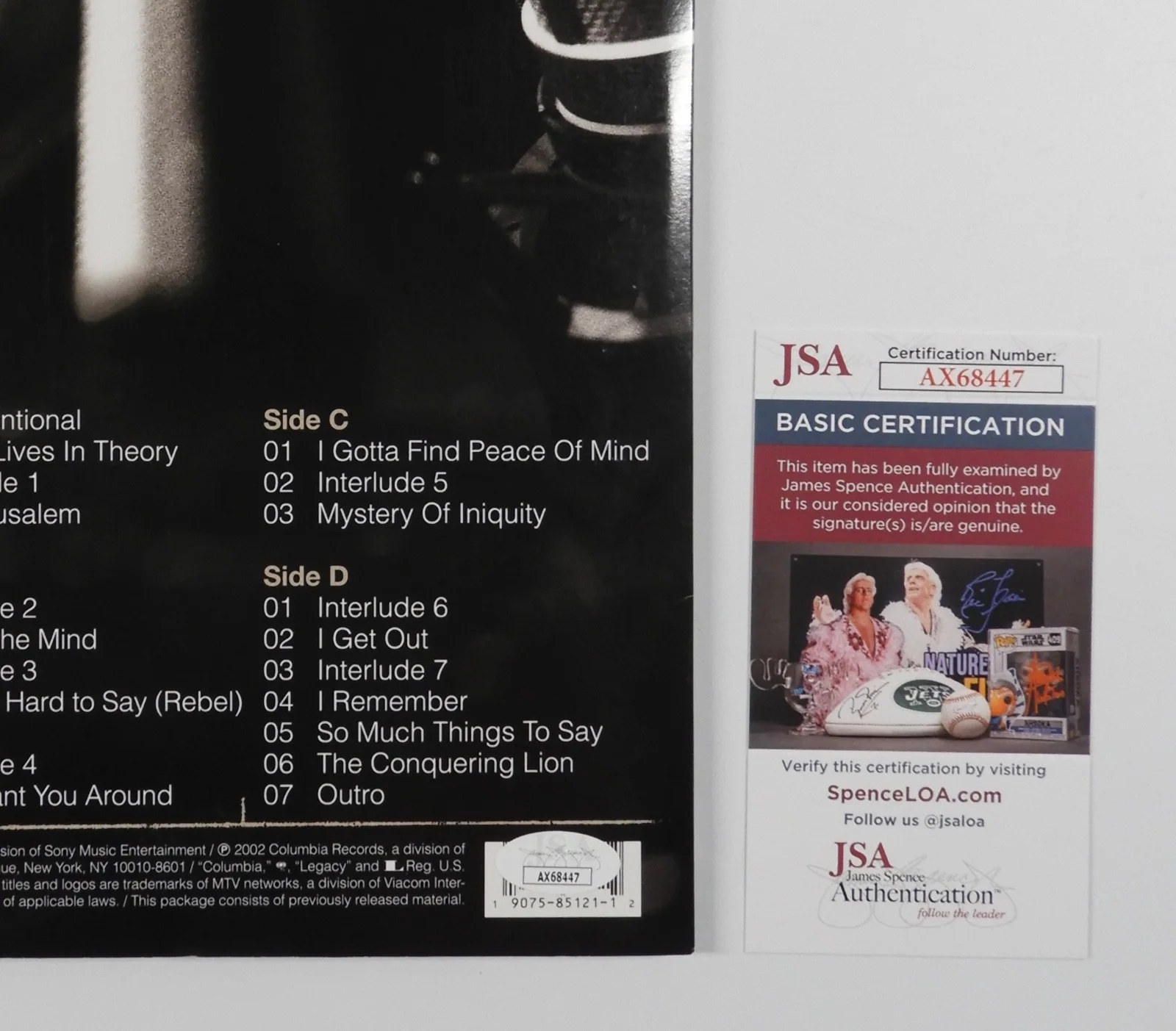 Lauryn Hill JSA Autograph Signed Album Vinyl Record Un Plugged, изображение 3