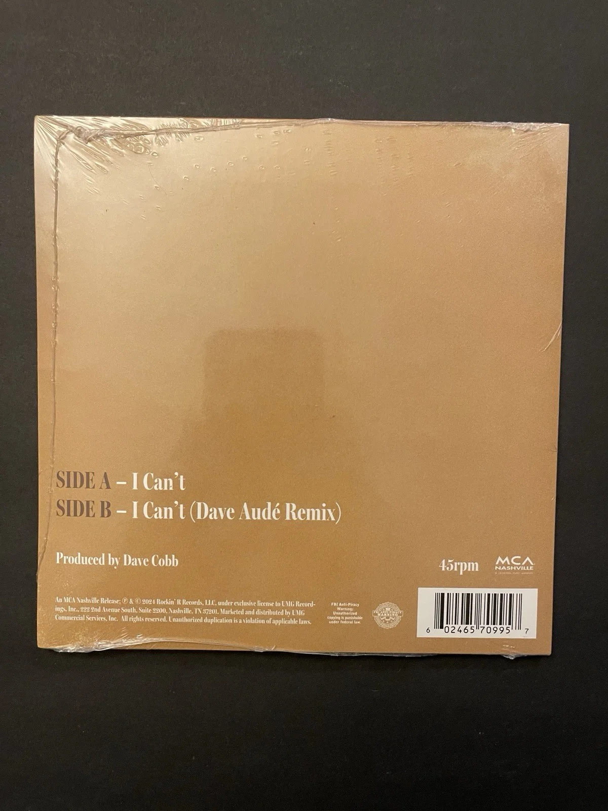 REBA MCENTIRE-SIGNED INSERT & “I CAN’T 7INCH VINYL SINGLE-NEW SEALED, изображение 2