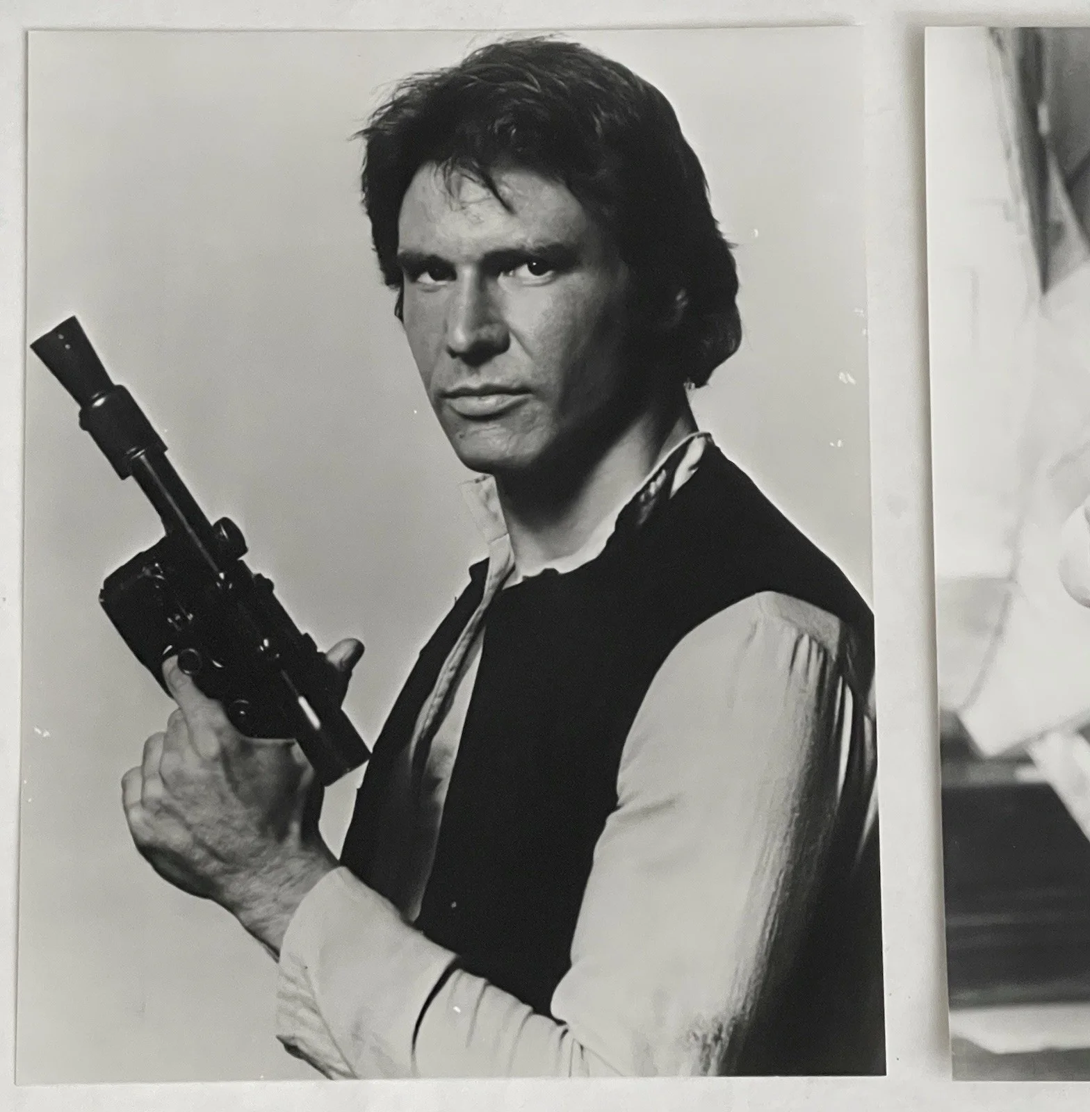 Lot of 3 Star Wars Han Solo Harrison Ford 10 X 8 Black & White Photographs, изображение 3