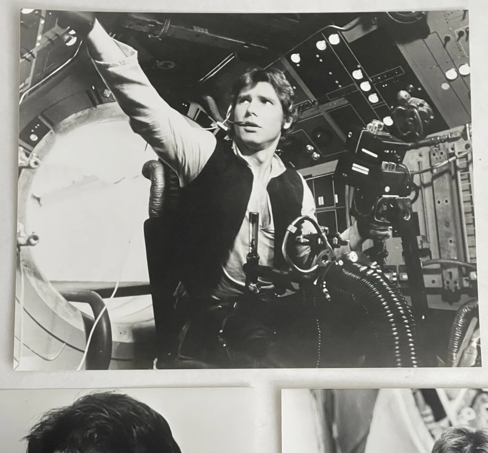 Lot of 3 Star Wars Han Solo Harrison Ford 10 X 8 Black & White Photographs, изображение 4