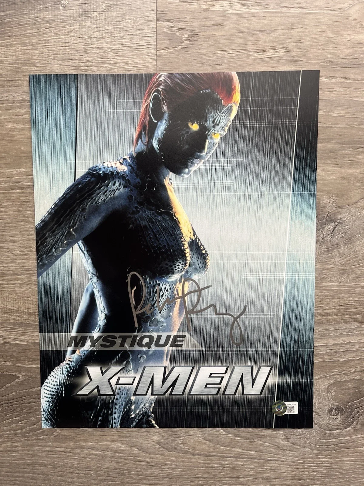 Rebecca Romijn — Rebecca Romijn Signed Mystique 11x14 Photo Beckett COA X-Men Autograph Marvel, изображение 2