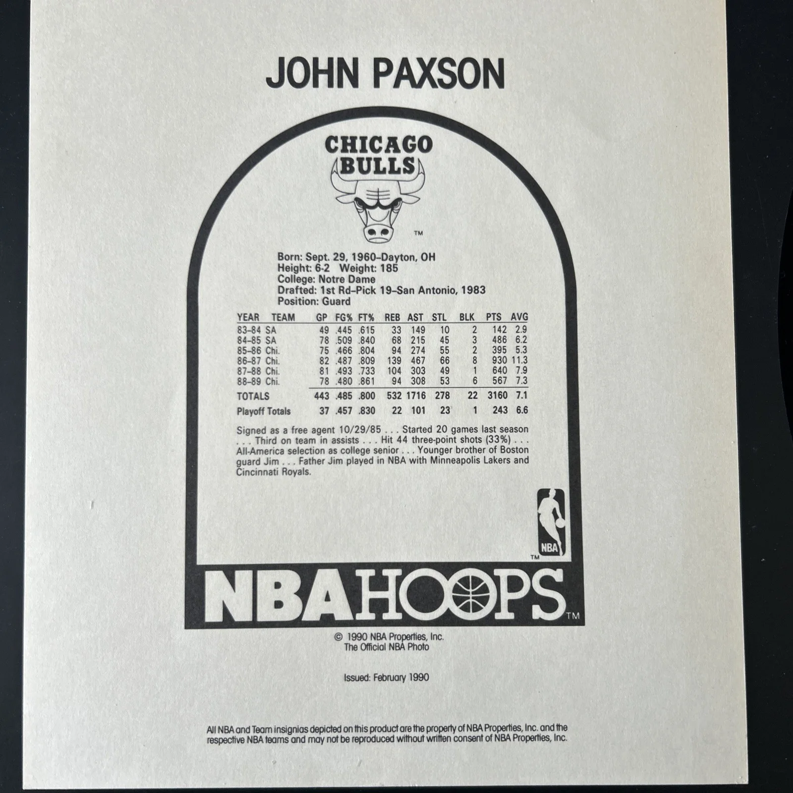 John Paxton Autographed Signed 8 by 10 Photo, image 4