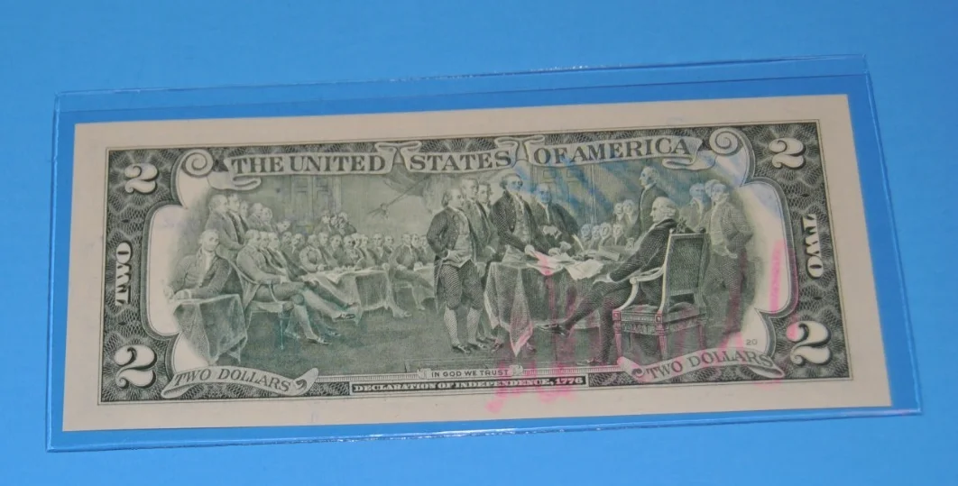 Rick Corey Old man Chumlee — Pawn Stars Autographed $2 Bill Rick Harrison/Big Hoss Corey/Chumlee/The Old Man, image 2