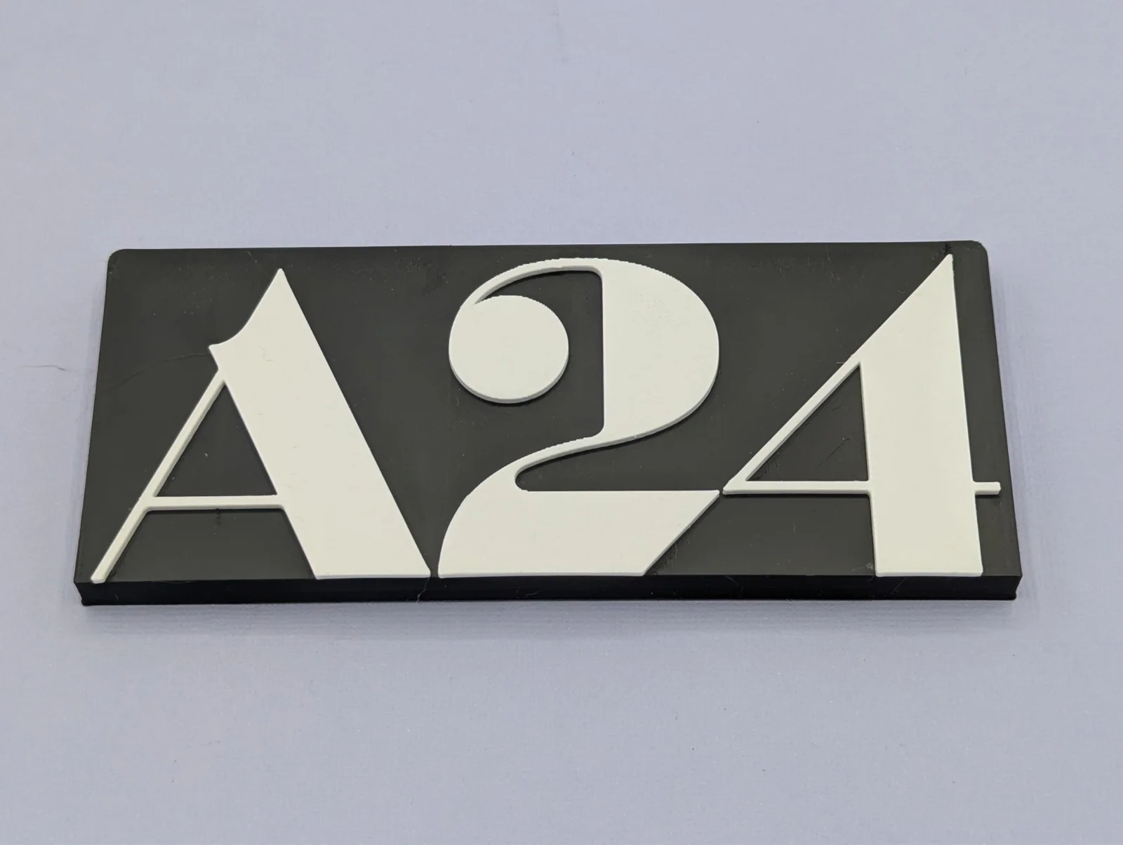 A24 (v1) - Movie studio logo - 3D printed 200mm wide. Desk, Door or Wall art, изображение 2