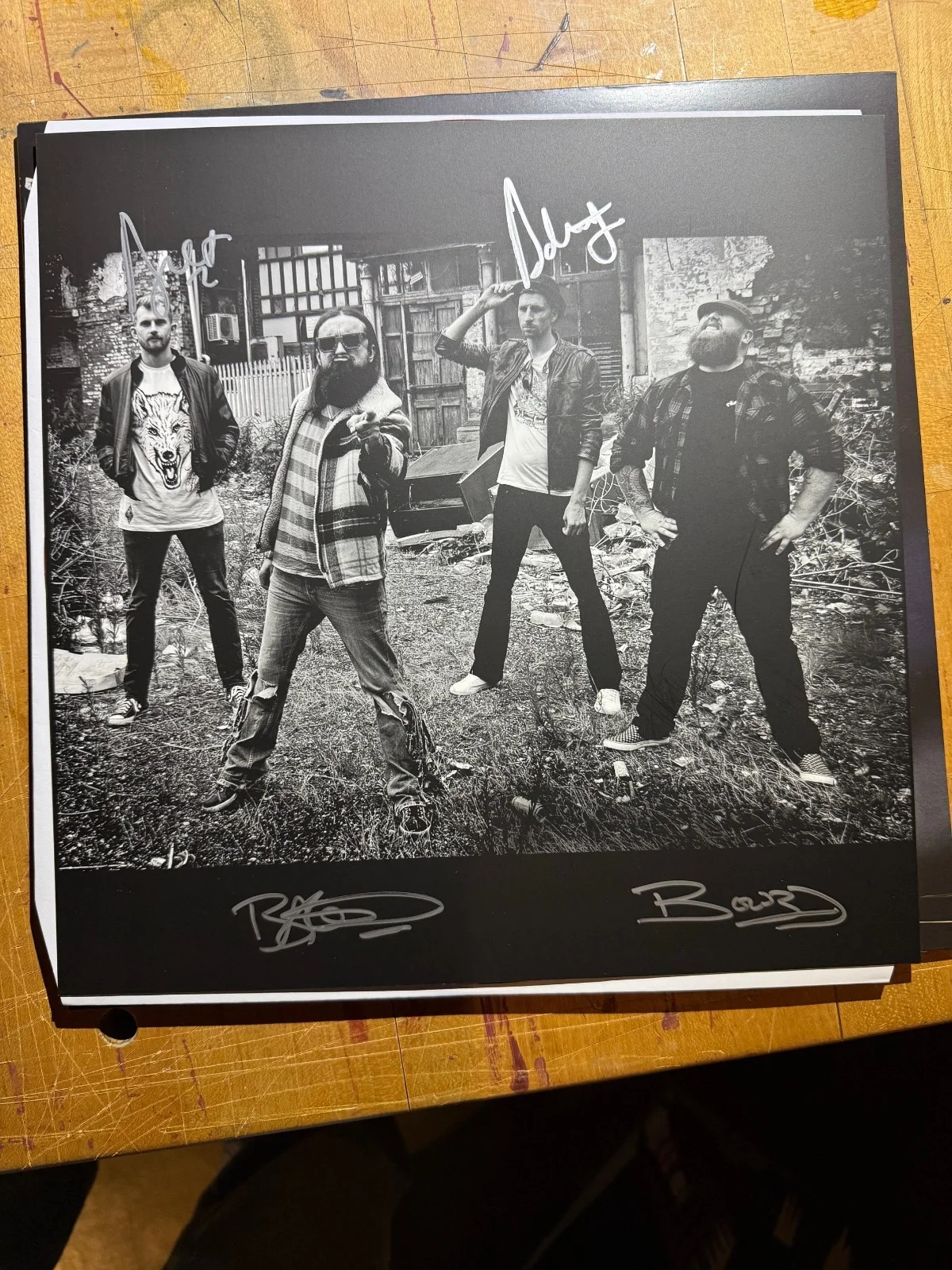Massive Wagons Autographed Welcome to the World Album, image 4