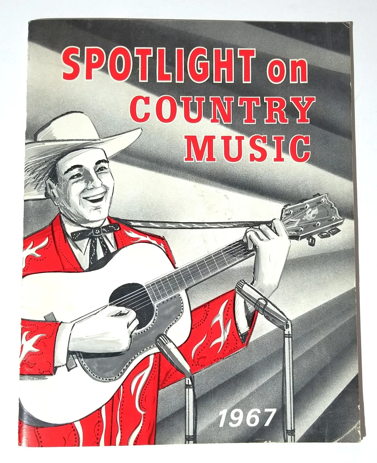 Ray Price hand SIGNED 1967 Spotlight On Country Music Magazine COA Autographed, изображение 2