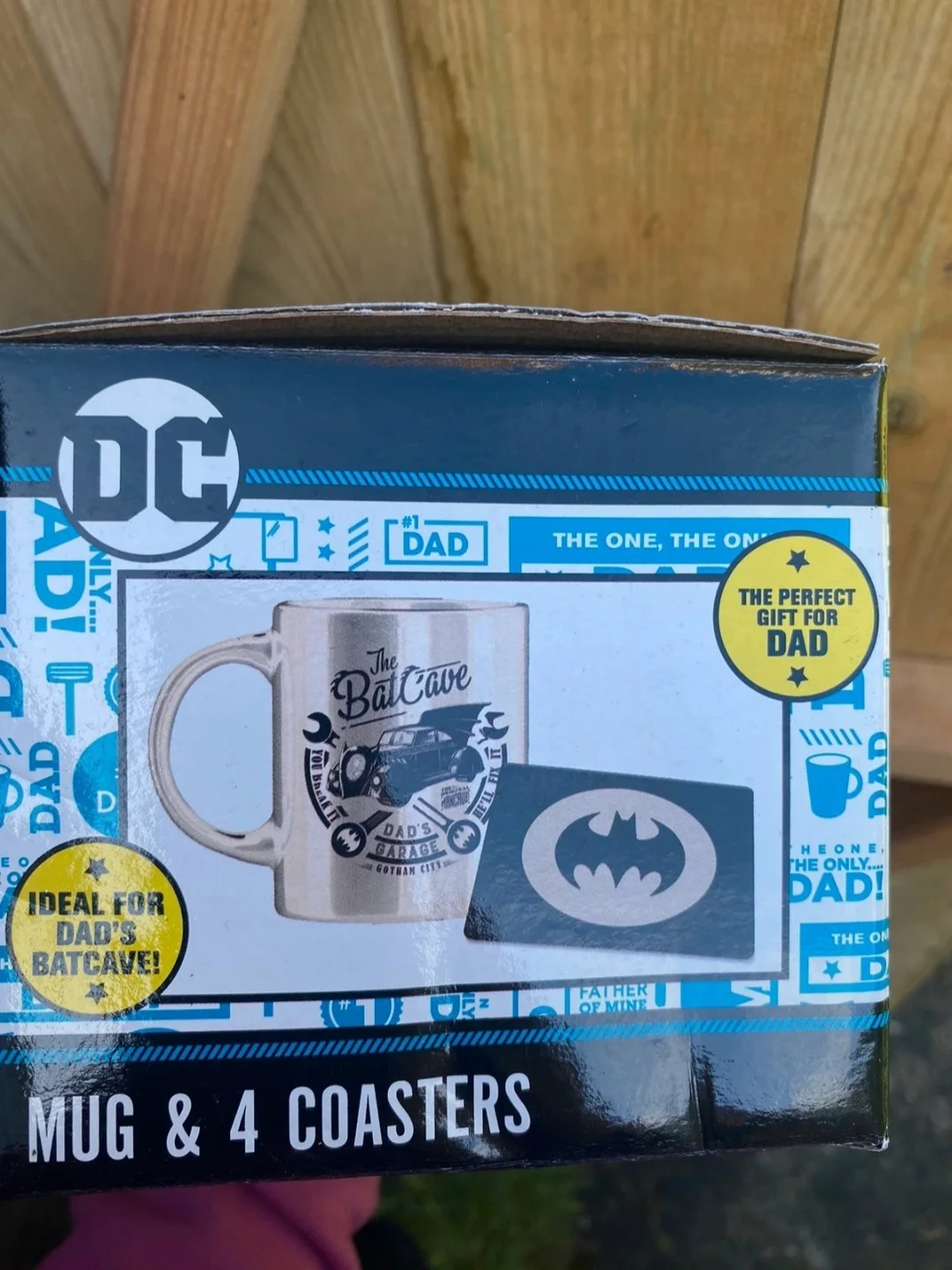 DC Batman Mug & Coasters Set Gift Christmas Birthday Comic Movie Bat Cave B7, изображение 2