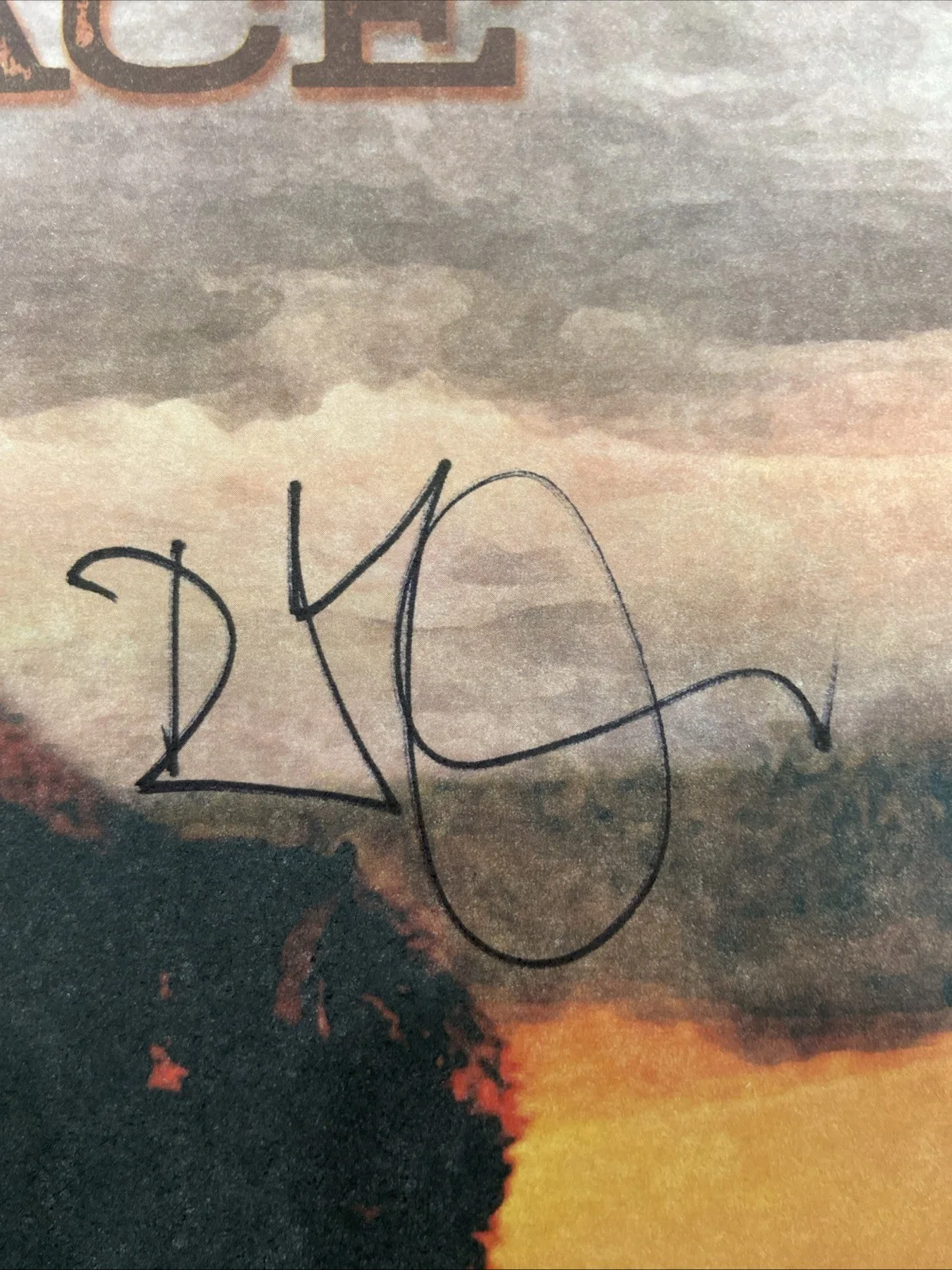 ROBERT PLANT SIGNED SAVING GRACE VINYL RECORD ON COVER LED ZEPPELIN - IN HAND, image 2