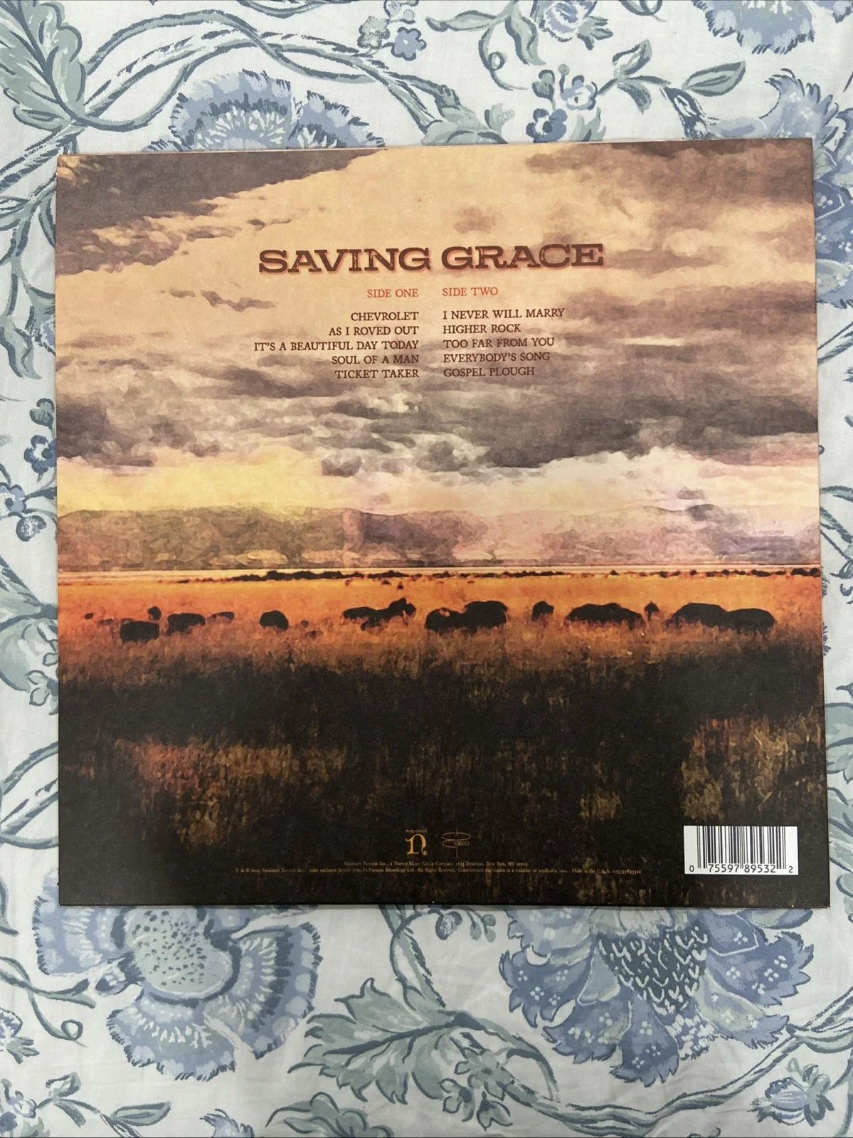 ROBERT PLANT SIGNED SAVING GRACE VINYL RECORD ON COVER LED ZEPPELIN - IN HAND, image 3