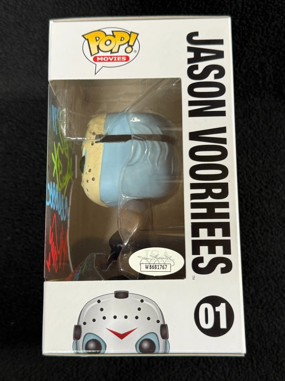 Ari Lehman — Ari Lehman Signed & Inscribed Jason Voorhees Funko Pop Figure JSA COA, image 3