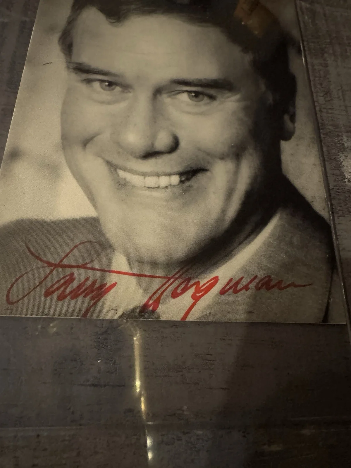 LARRY HAGMAN — LARRY HAGMAN Signed 4x6 COA Photo Autograph Dallas Star I dream of Jennie, изображение 2