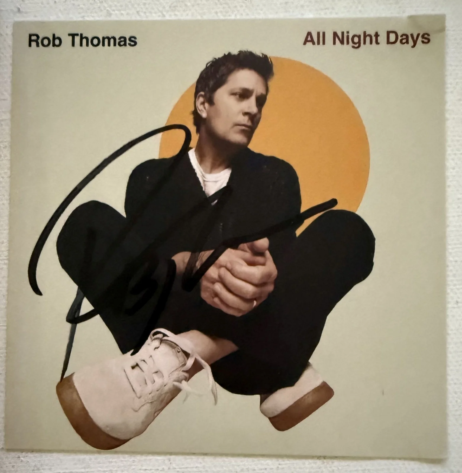 Rob Thomas Signed Autographed "All Night Days" CD Insert With CD, image 2