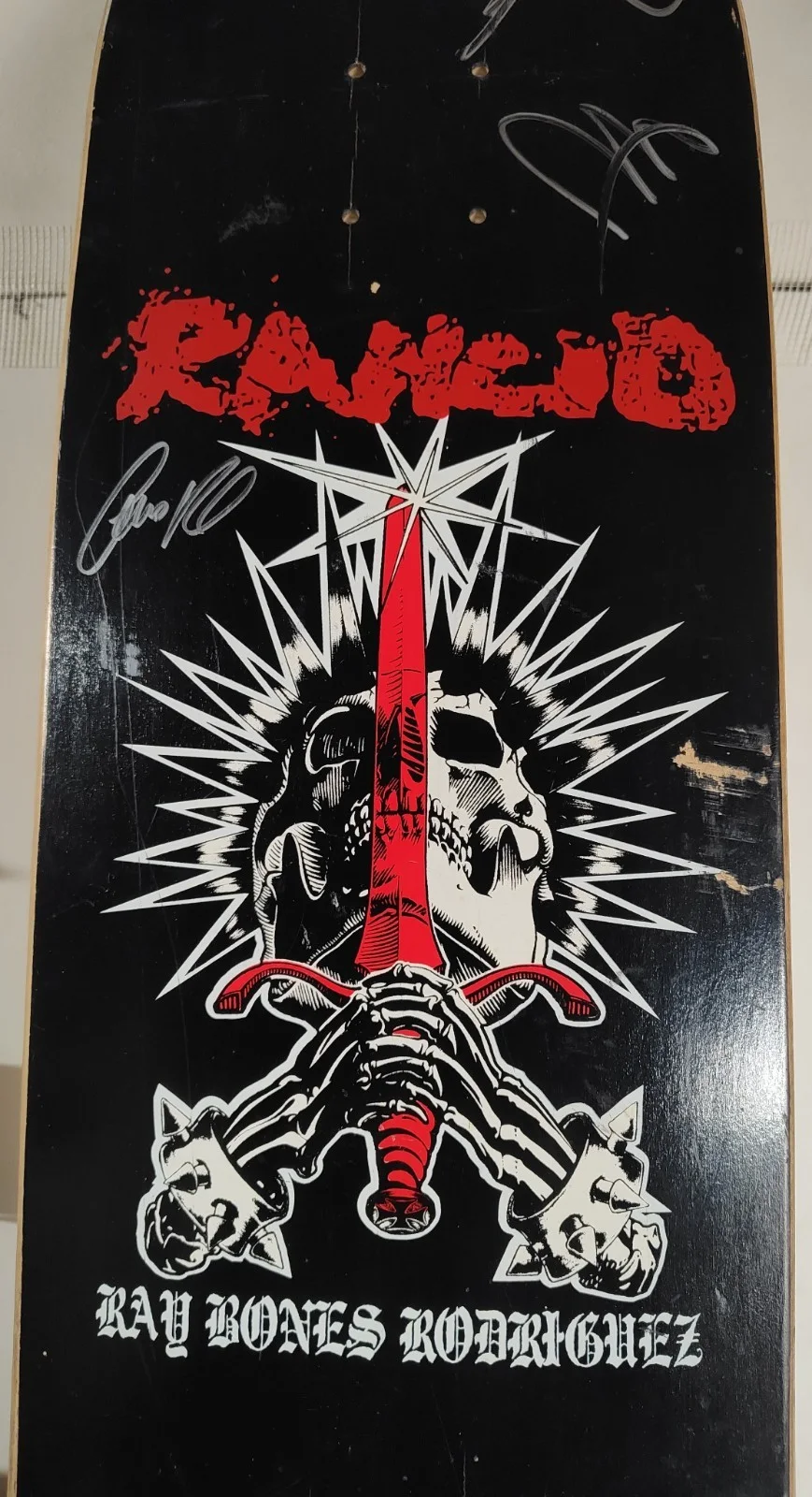 RARE Vintage Autographed Rancid Skateboard Deck Tim Armstrong Signed, image 3
