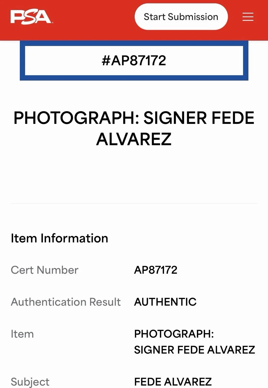 Fede Alvarez — FEDE ALVAREZ SIGNED AUTOGRAPH 8x10 ALIEN ROMULUS PHOTO PSA COA AP87172, изображение 4