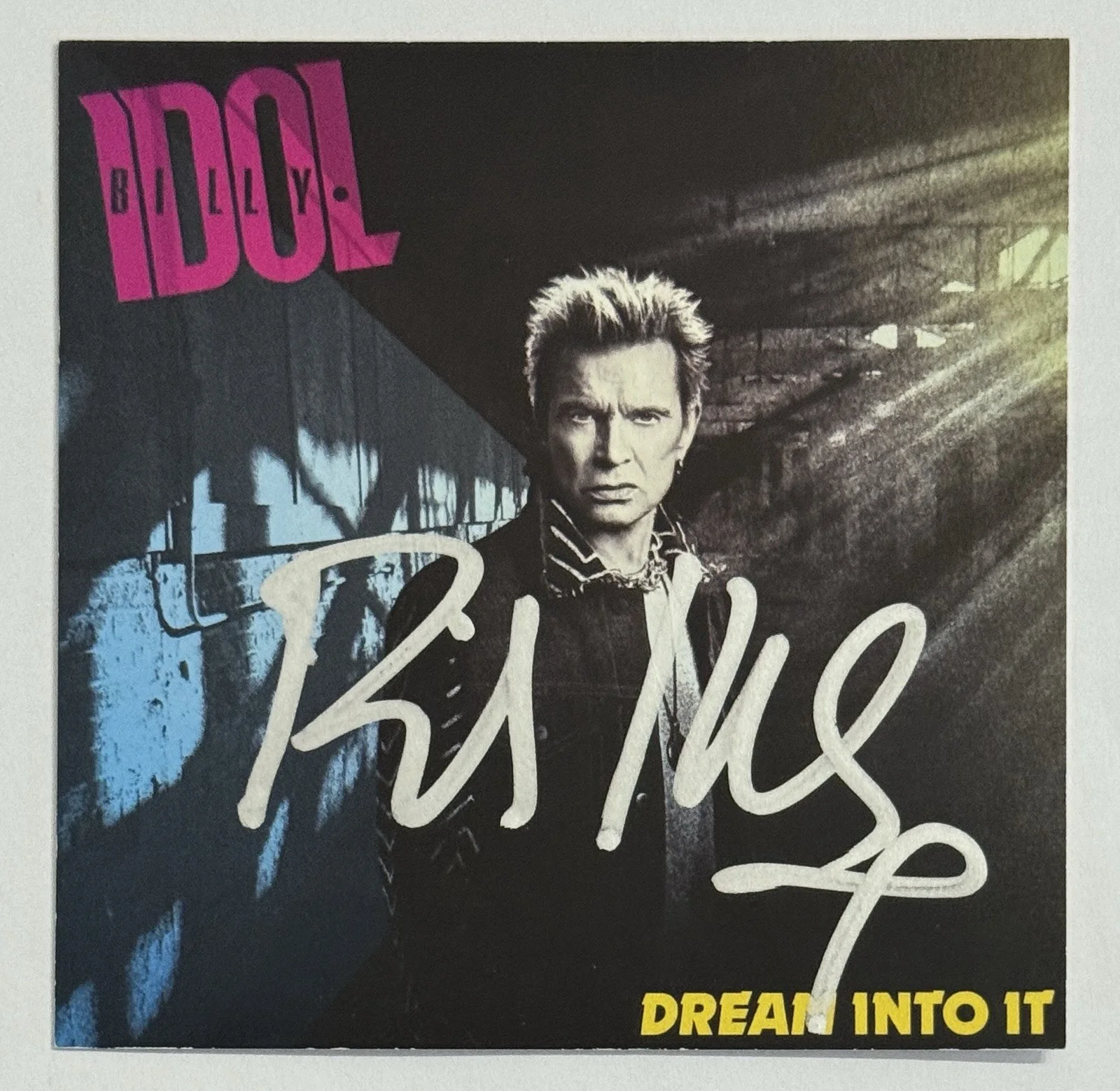 BILLY IDOL SIGNED DREAM INTO IT ALBUM PHOTO ART CARD AUTOGRAPH & CD PSA DNA COA, изображение 2