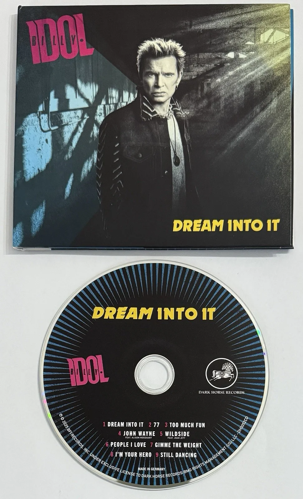 BILLY IDOL CD & SIGNED DREAM INTO IT ALBUM PICTURE CARD AUTOGRAPH PSA DNA COA, image 4