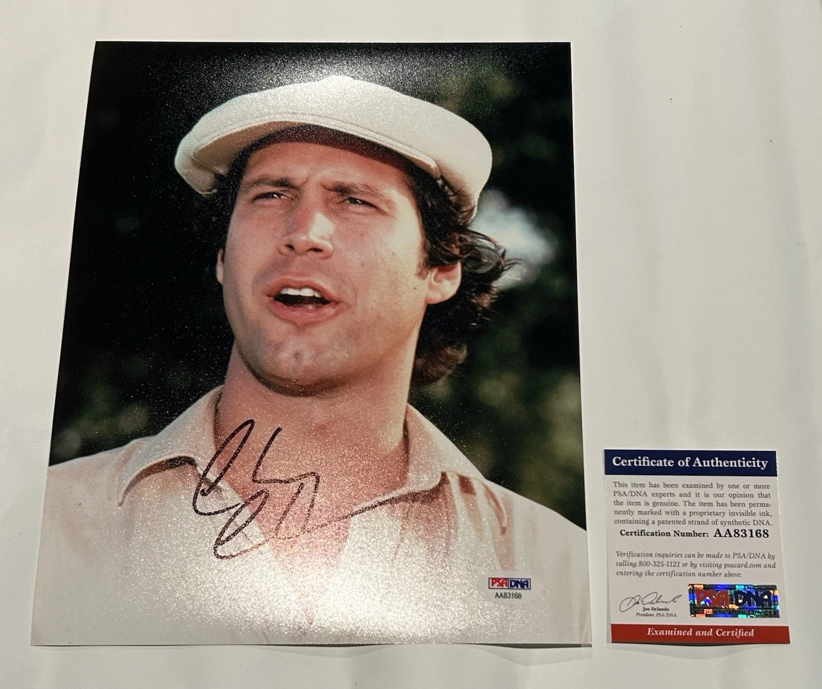 Chevy Chase — Chevy Chase Signed 8x10 Photo Caddyshack PSA DNA COA, image 2