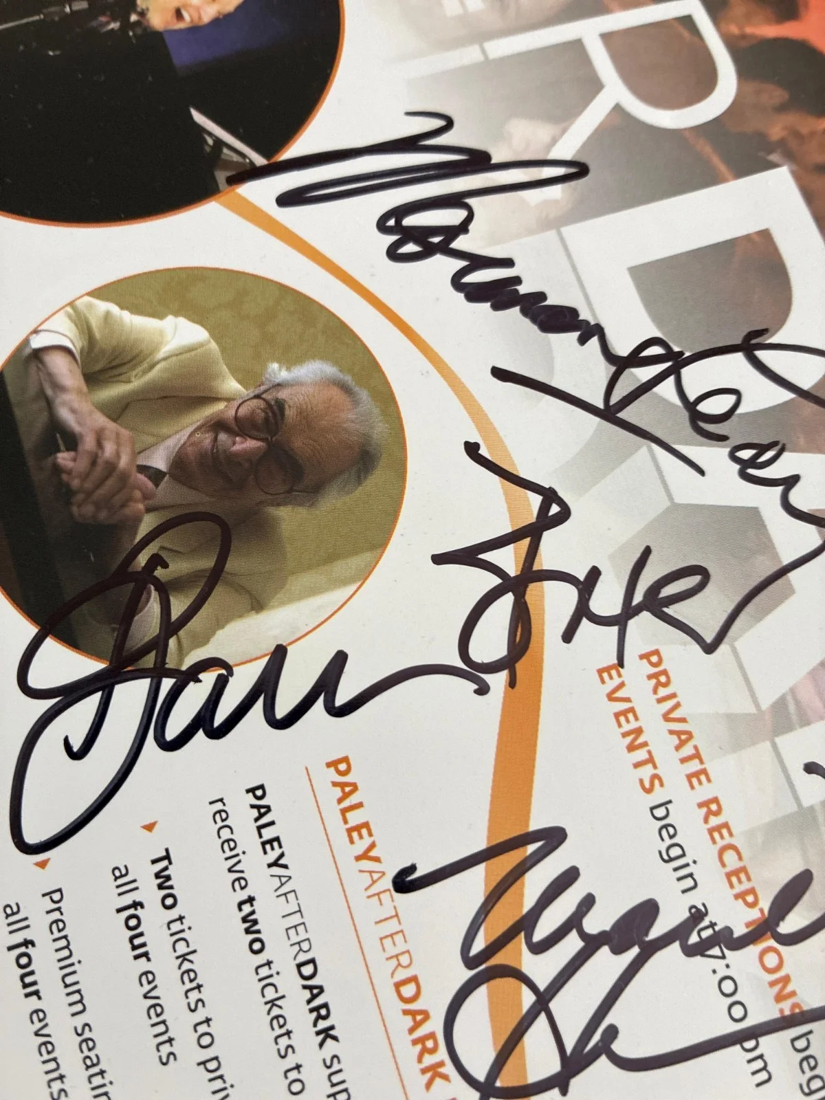 Paley After Dark 2008–2009 Program Signed by Norman Lear, Dave Brubeck & Alan, image 5