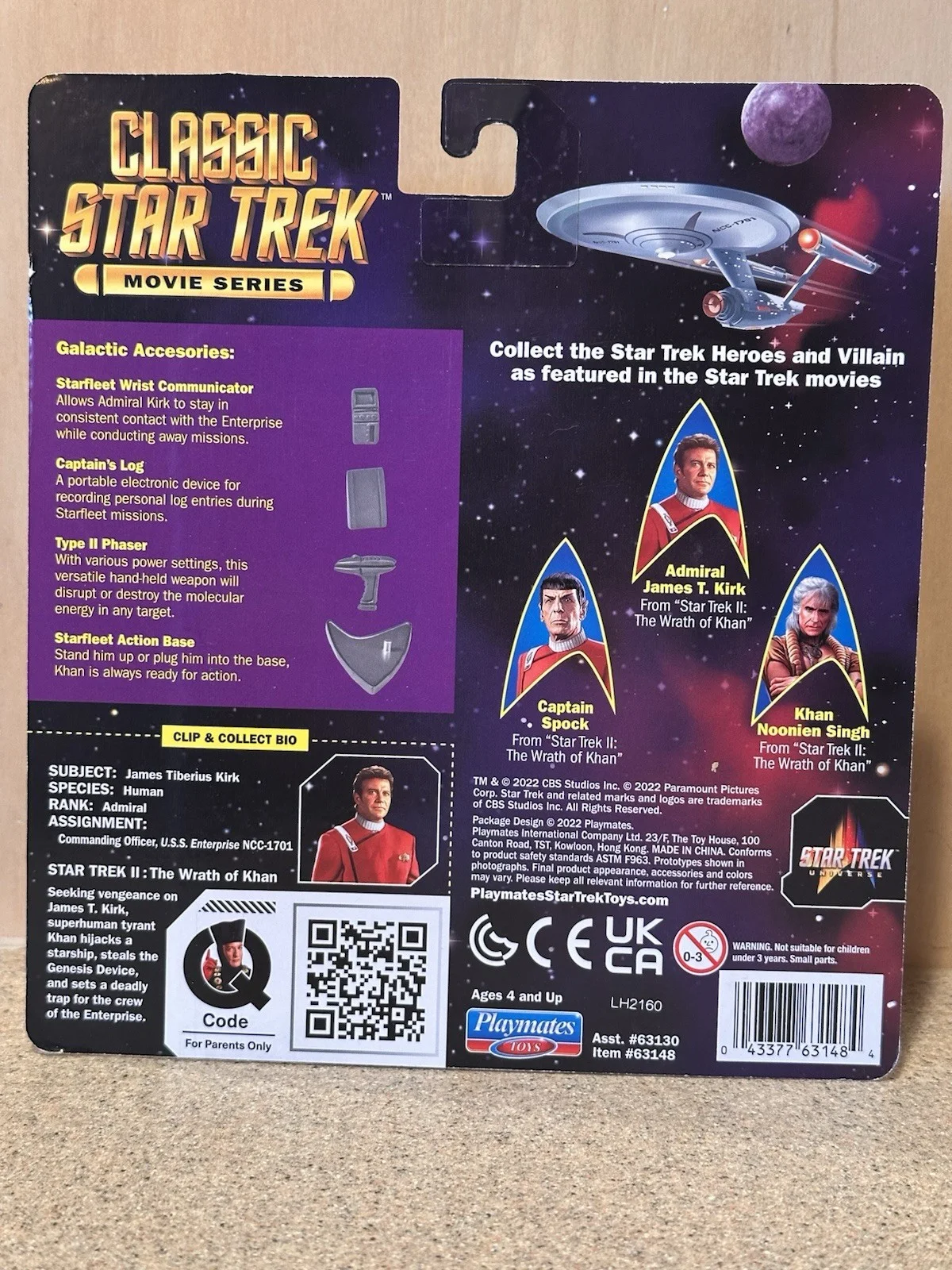 William Shatner — William Shatner Captain Kirk Signed/Autograph Action Figure Star Trek, NIP, изображение 4