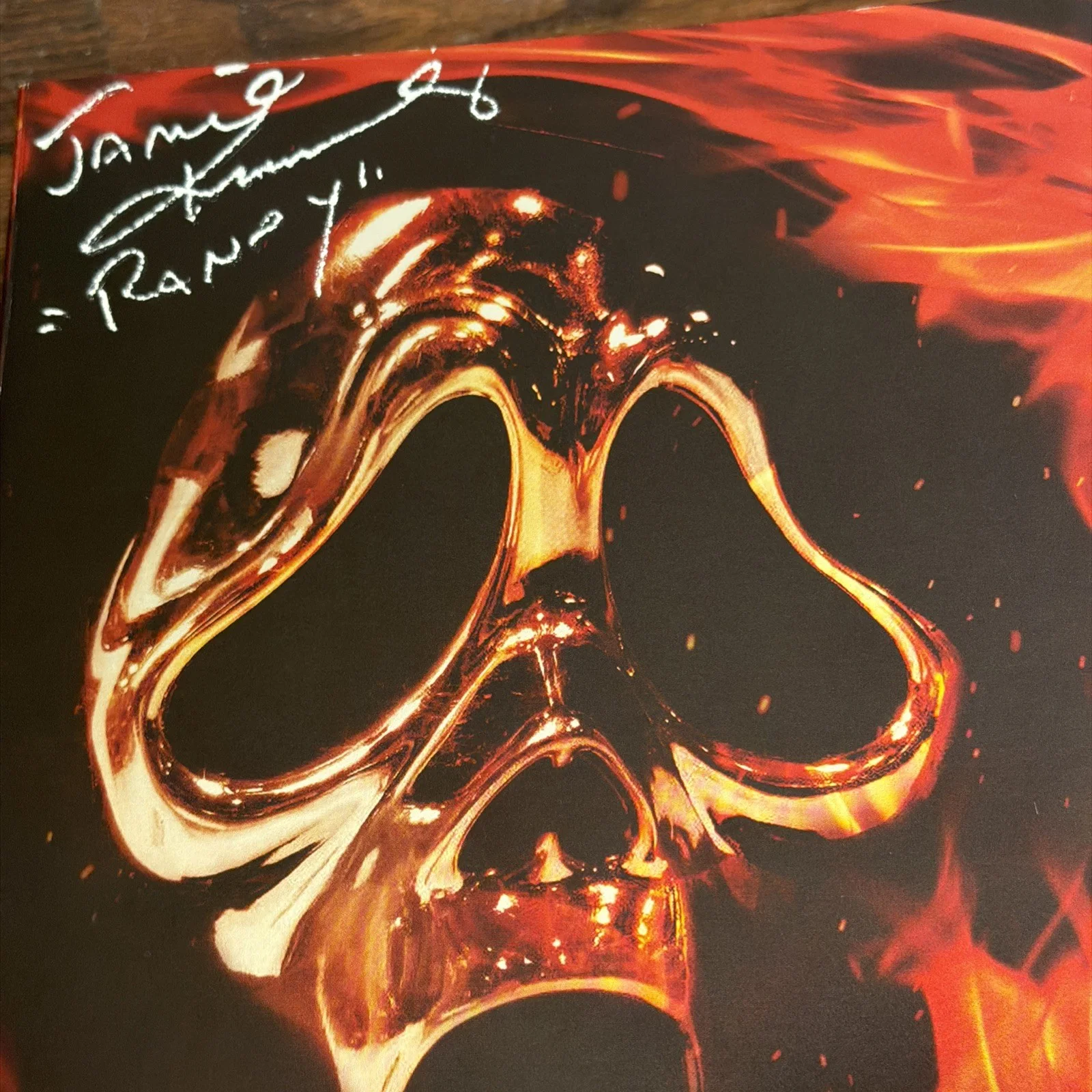 Matthew Lillard Jamie Kennedy signed NECO Ghostface inferno figure, image 4