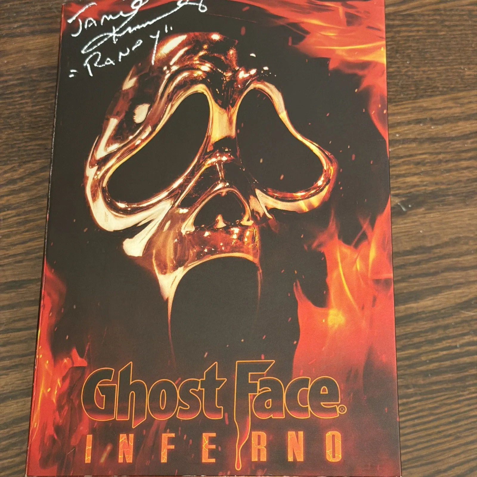 Matthew Lillard Jamie Kennedy signed NECO Ghostface inferno figure, image 5