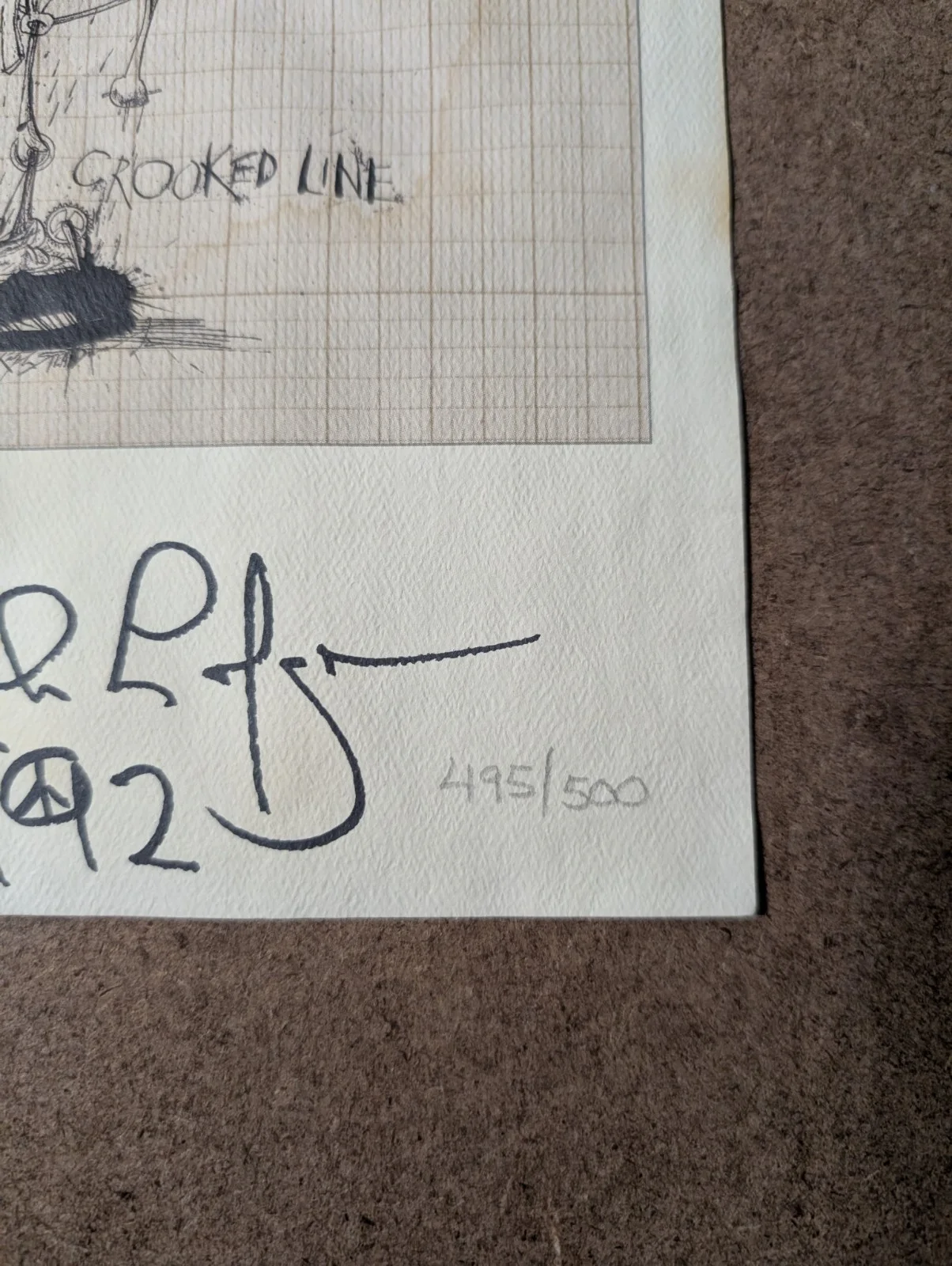 Item Nils Lofgren Signed Crooked Line Album Promo Artwork 1992 Ryko Disc 495/500, изображение 2