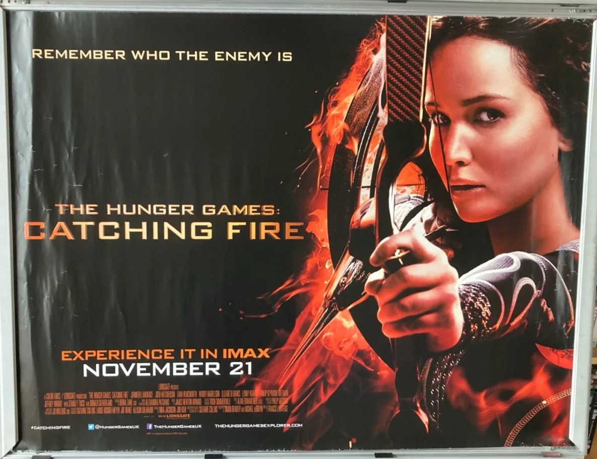 Cinema Poster: HUNGER GAMES CATCHING FIRE 2013 (Main Quad) Jennifer Lawrence, image 2