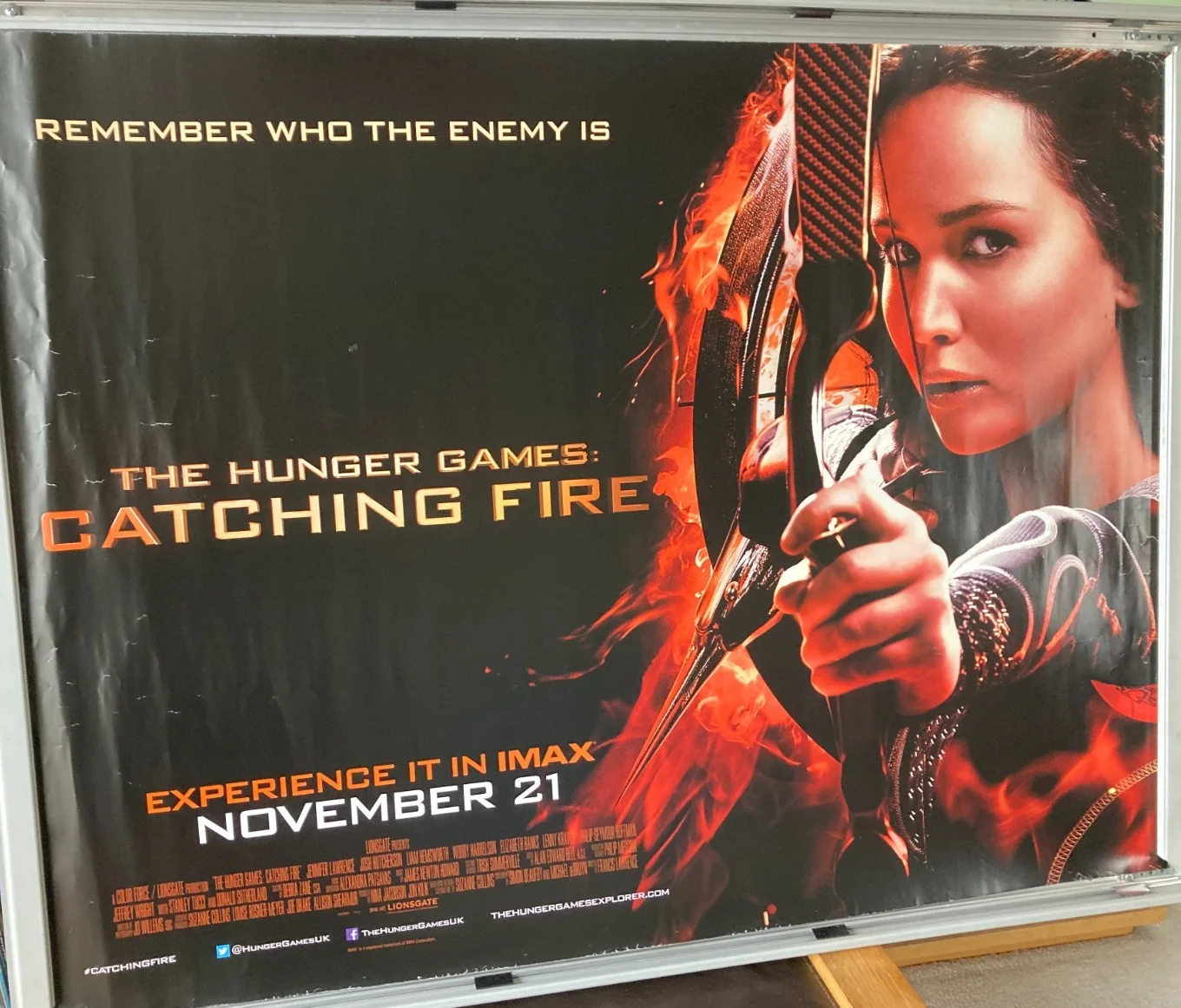 Cinema Poster: HUNGER GAMES CATCHING FIRE 2013 (Main Quad) Jennifer Lawrence, image 3