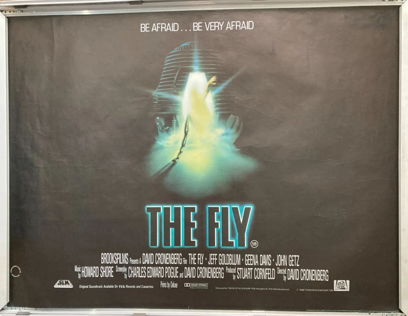 Cinema Poster: FLY, THE 1986 (Quad) Jeff Goldblum Geena Davis David Cronenberg, изображение 2