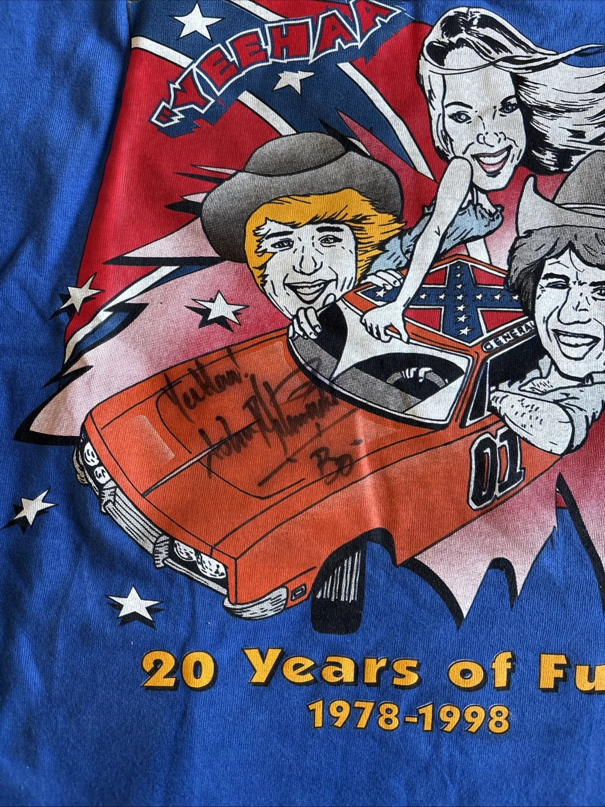Bo Duke Dukes Of Hazzard Autographed Shirt XL, изображение 2