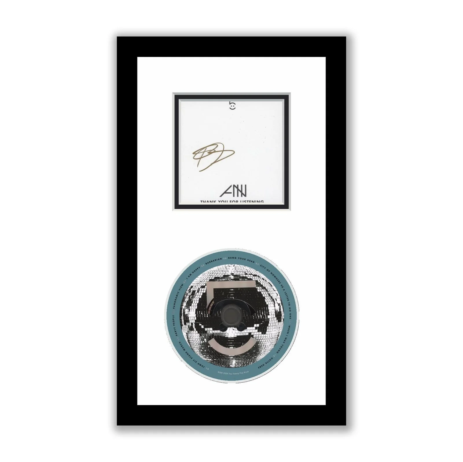 Aaron Bruno — Awolnation Autographed Signed Framed CD The Phantom Five ACOA