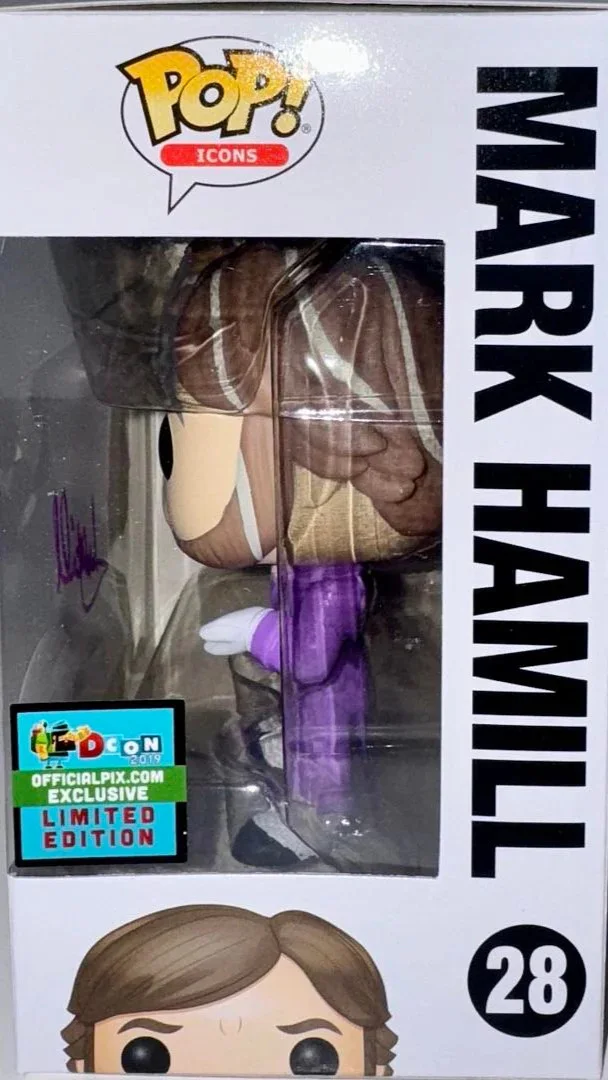 Mark Hamill Signed Encapsulated/Graded Funko #28 Joker/Exclusive - Official Pix, image 4