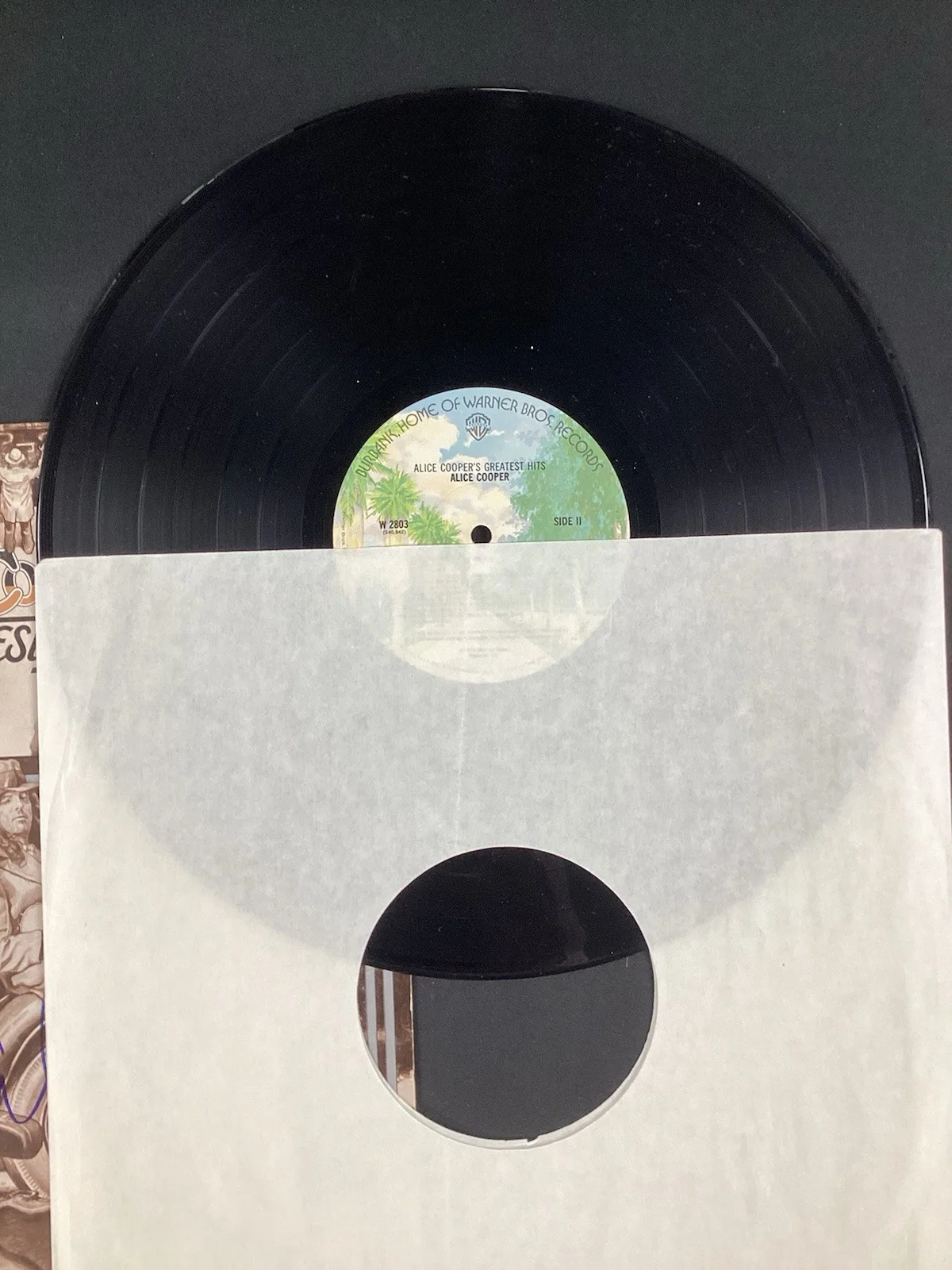 Alice Cooper Signed Album Vinyl 1974 AC Greatest Hits Autograph PSA/DNA, image 5