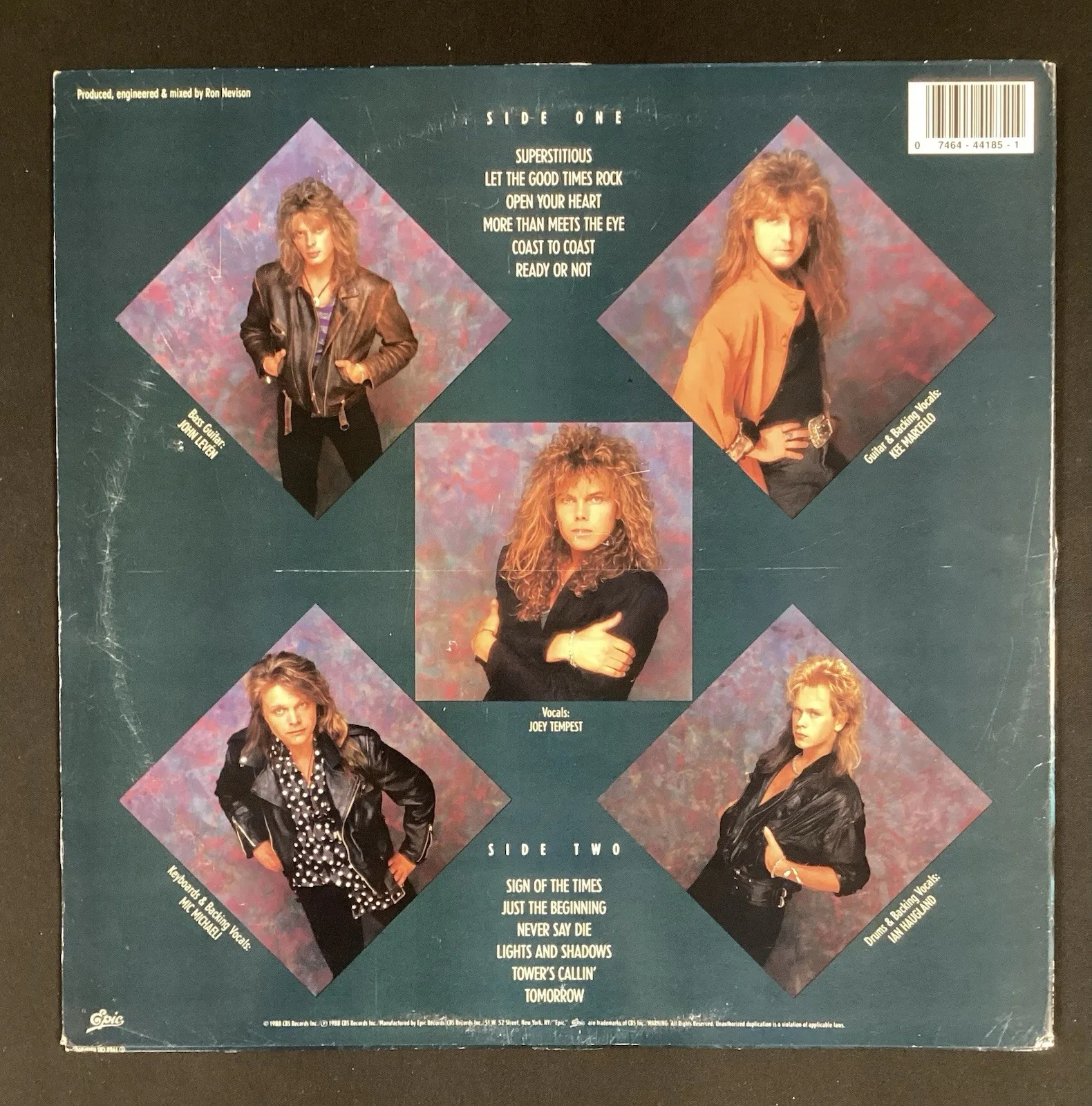 Europe Signed Album Vinyl 1988 Tempest Haugland Autograph PSA/DNA, изображение 5