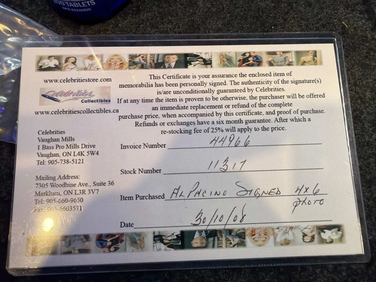 Al Pacino — Al Pacino Signed 4x6 Photo with COA – Authentic Autograph, image 2