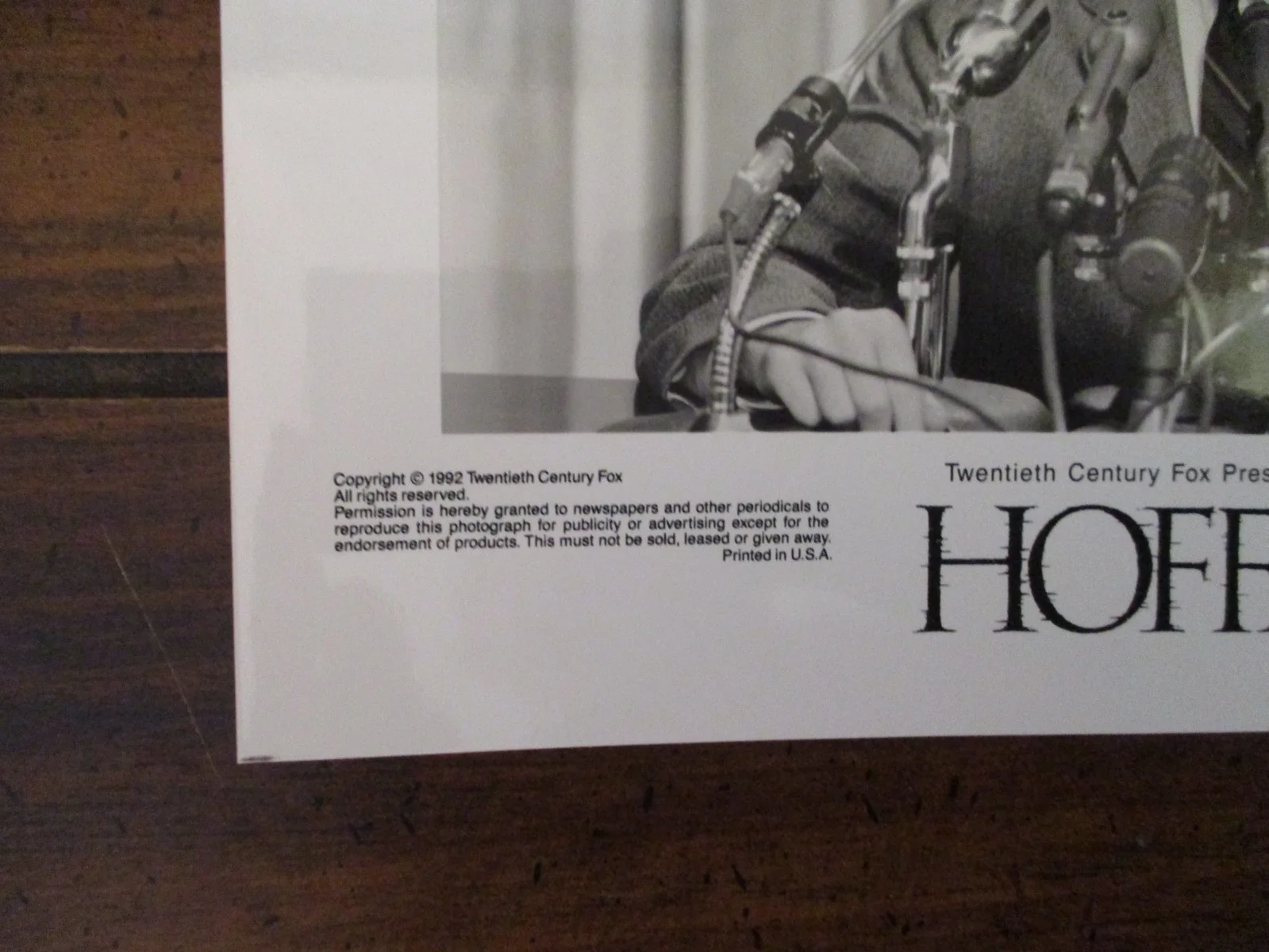 Robert F. Kennedy/Kevin Anderson/Jack Nicholson("HOFFA")1992 8 x 10 B & W Photo, изображение 3