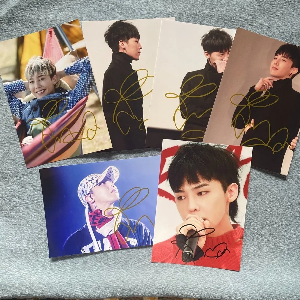 G-Dragon — BIGBANG K-POP BIG STAR G-Dragon Autographed Hand Signed Photo 4*6, image 2