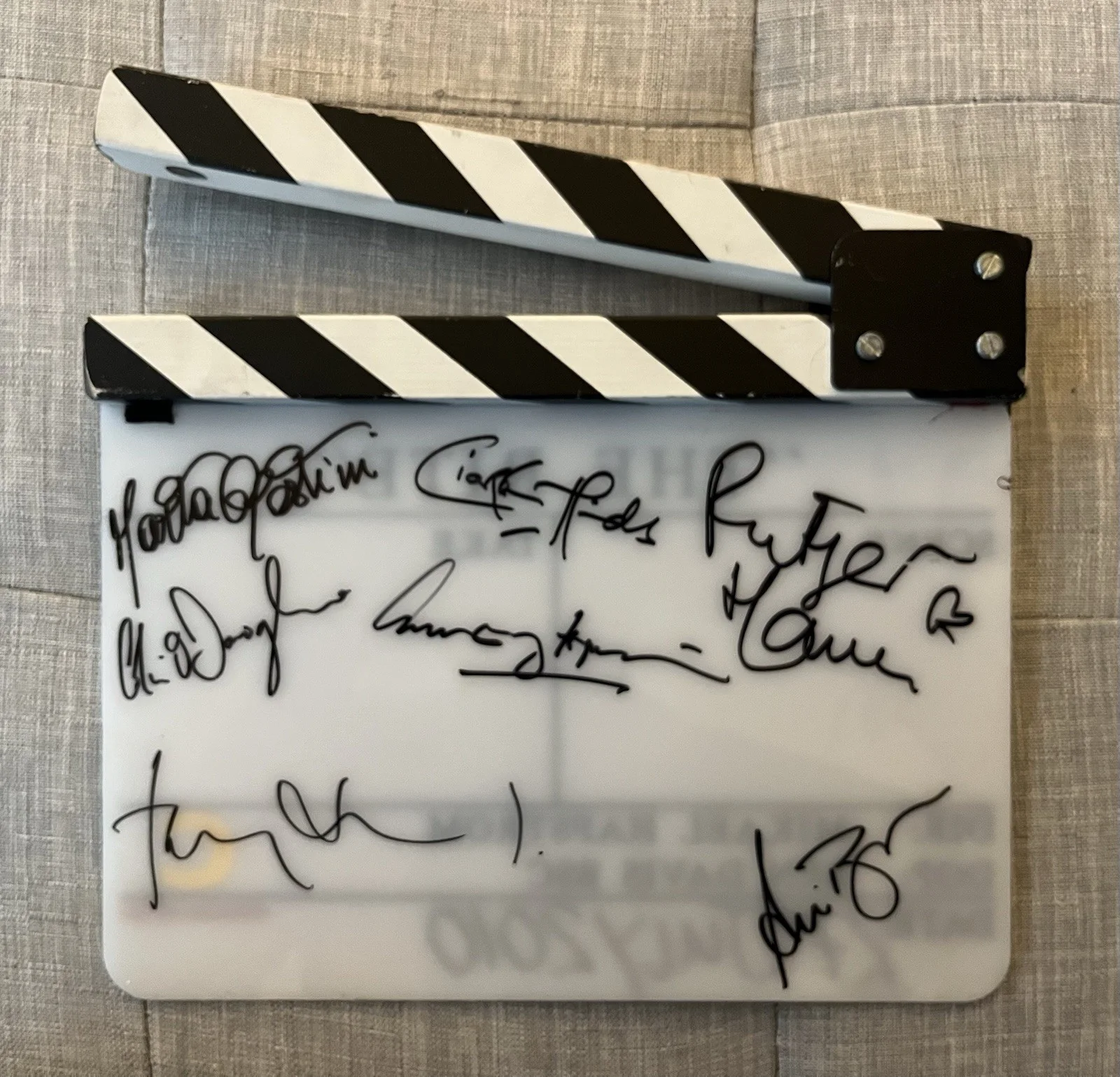 Anthony Hopkins and cast-signed The Rite Film clapperboard, with Propstore COA, изображение 2