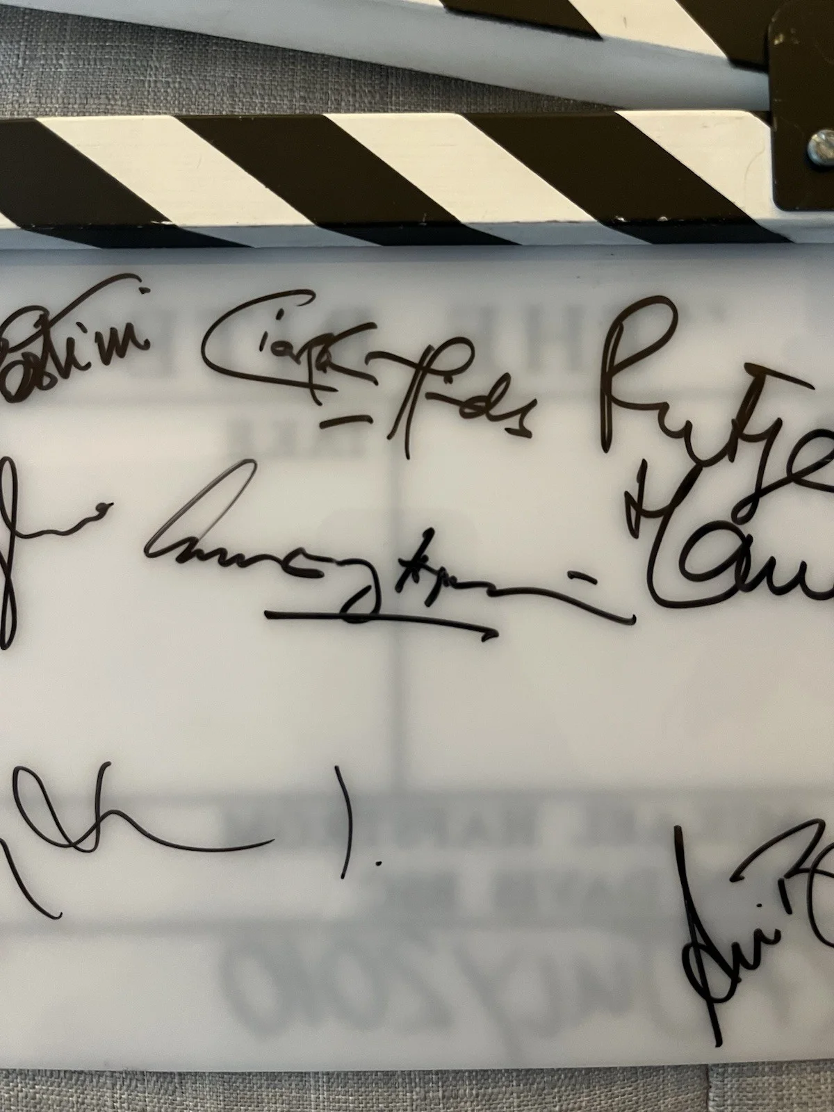 Anthony Hopkins and cast-signed The Rite Film clapperboard, with Propstore COA, изображение 4