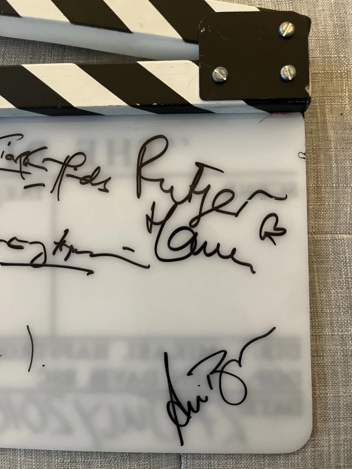 Anthony Hopkins and cast-signed The Rite Film clapperboard, with Propstore COA, изображение 5