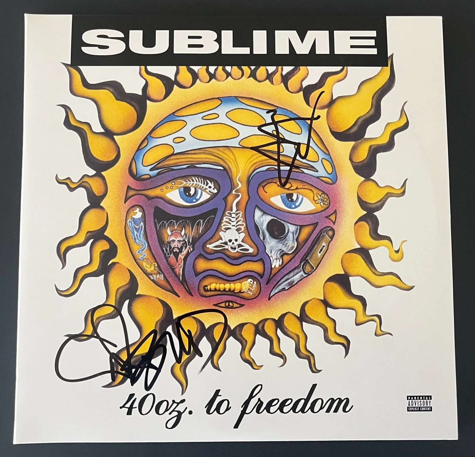 SUBLIME BAND ERIC & BUD SIGNED 40 OZ. TO FREEDOM VINYL w/EXACT PROOF BECKETT COA, изображение 2