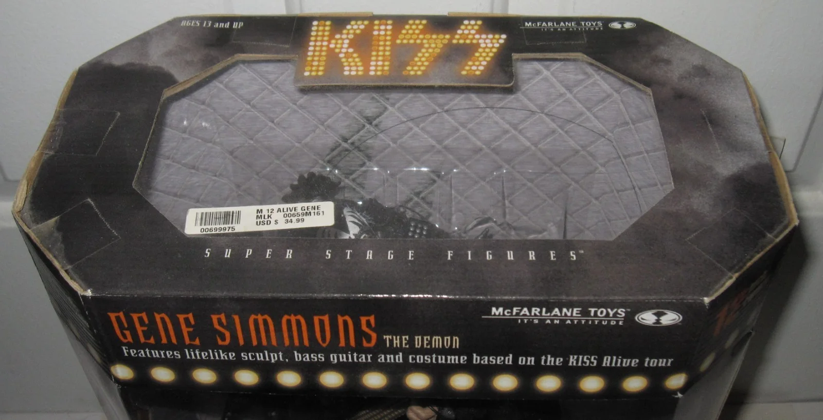 GENE SIMMONS SIGNED KISS ACTION FIGURE ALIVE THE DEMON SUPER STAGE MCFARLANE JSA, изображение 3