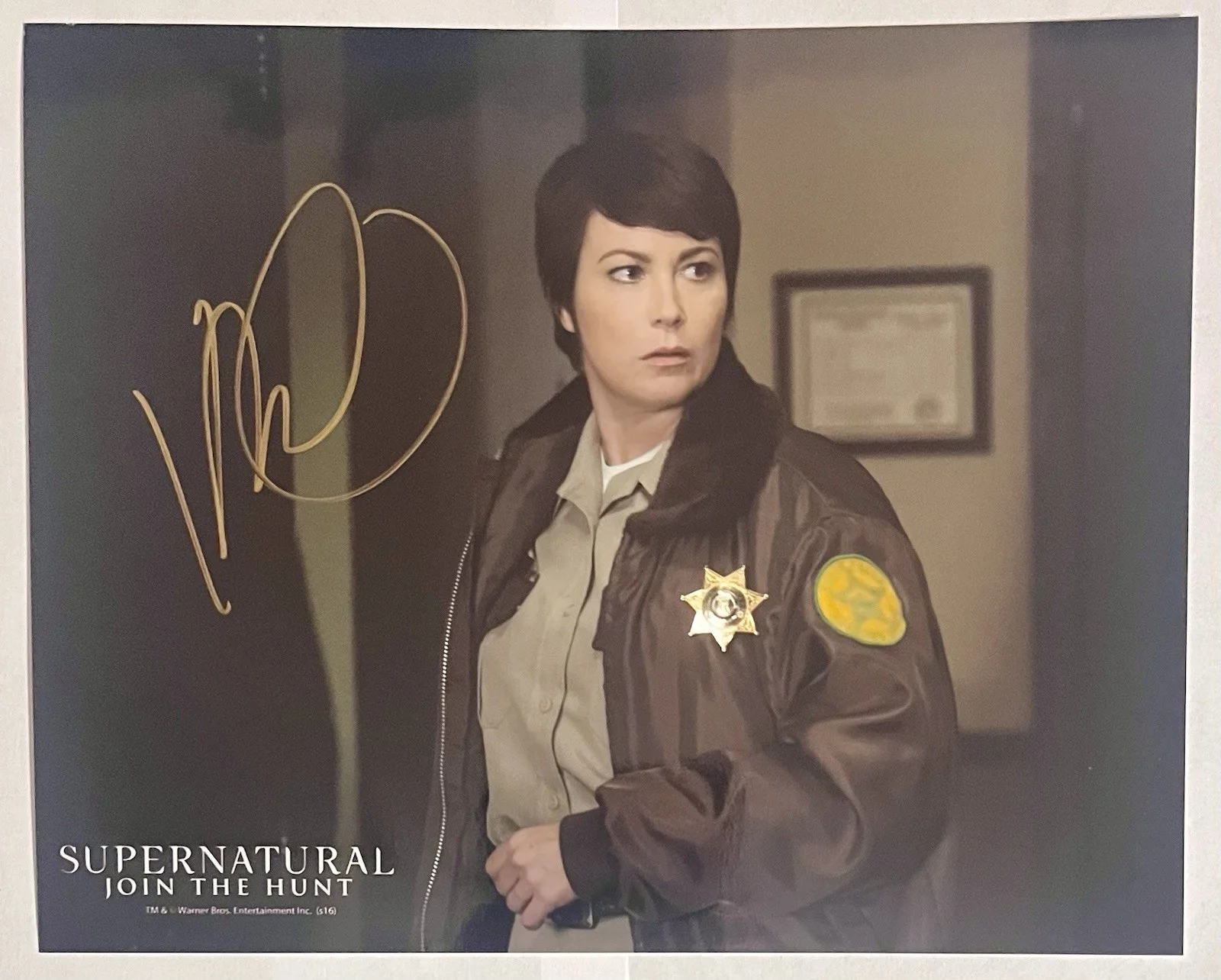 Kim Rhodes — Kim Rhodes SIGNED SUPERNATURAL 8x10 Photo Of Sheriff Jody Mills SWAU, изображение 5