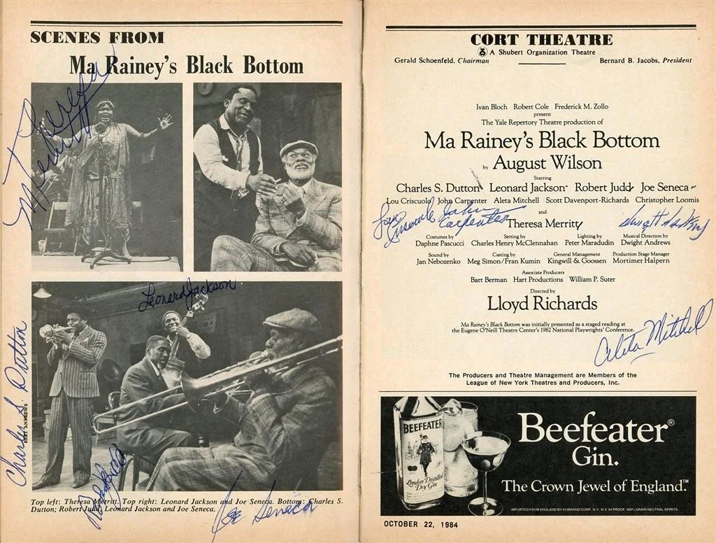 Charles Dutton, Leonard Jackson, Judd, Seneca, & Mitchell- Signed Playbill, image 2