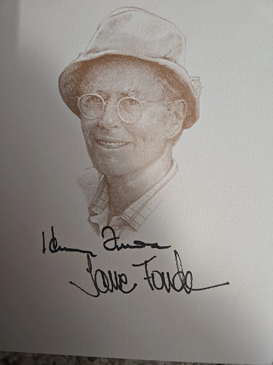 Henry Fonda - Jane Fonda ' Film-Stage-TV ' Signed In Person At A Gala Menu., изображение 2